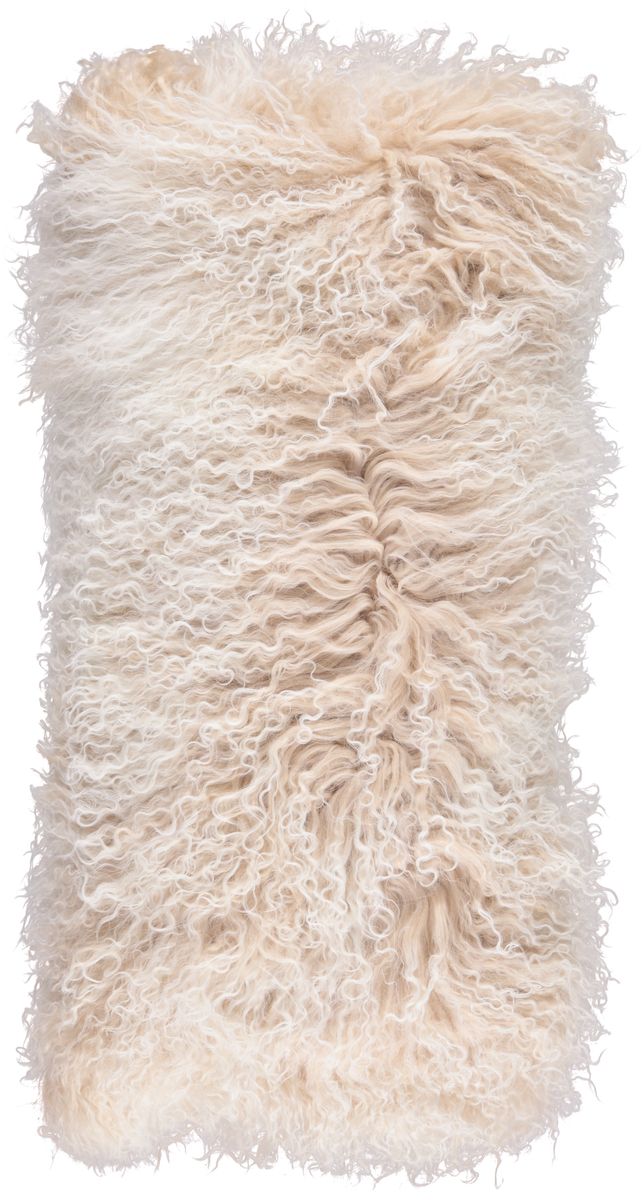 Doubleface Coussin bouclé Lever de soleil arctique