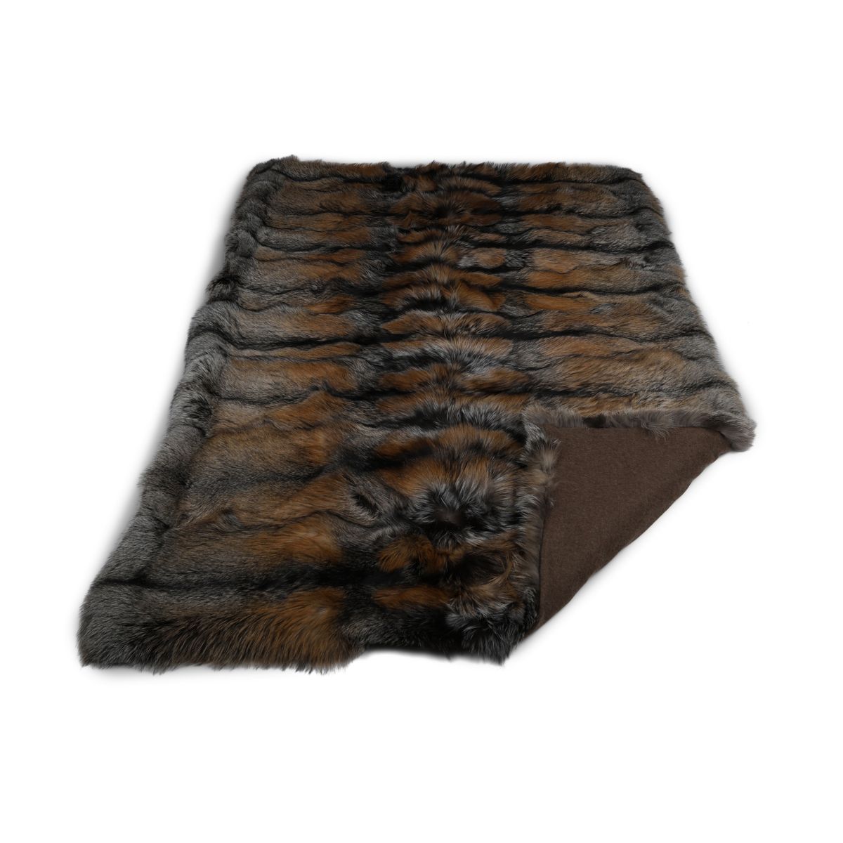 Plaid Premium Fox | Support Cachemire | Croix dorée | 155x220 cm