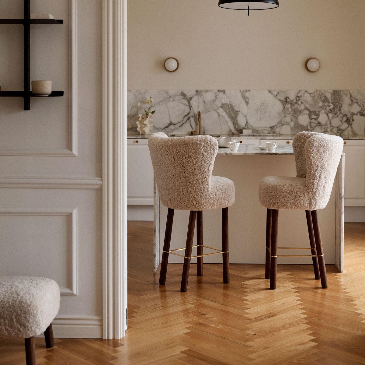 Tabouret de bar Emilia Anthracite