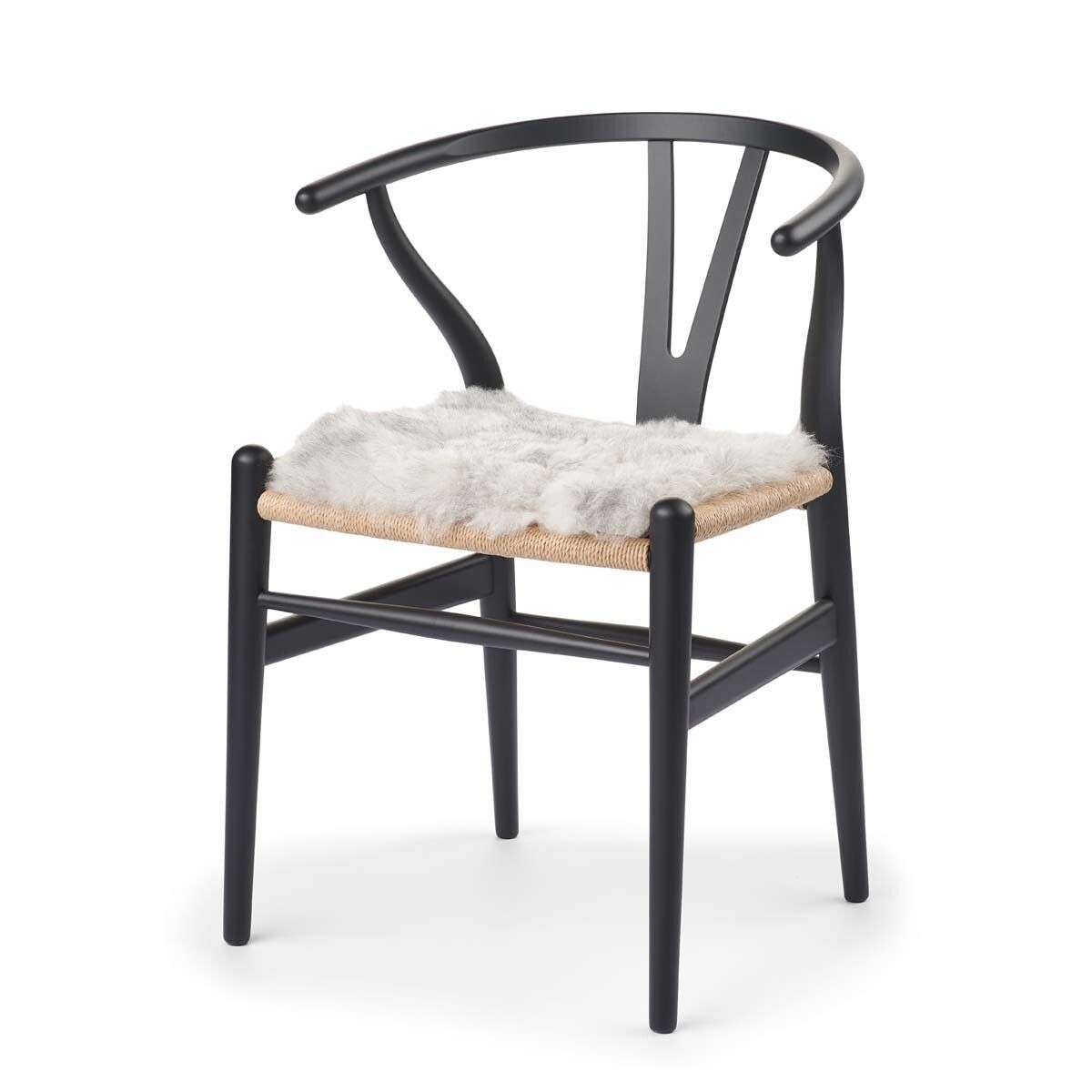 Dessus de siège en peau de mouton à laine courte | 40 × 40 cm