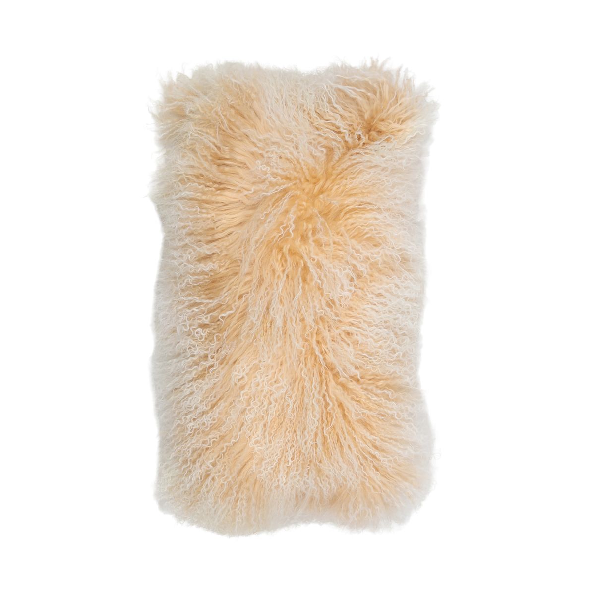 Coussin bouclé Lever de soleil arctique