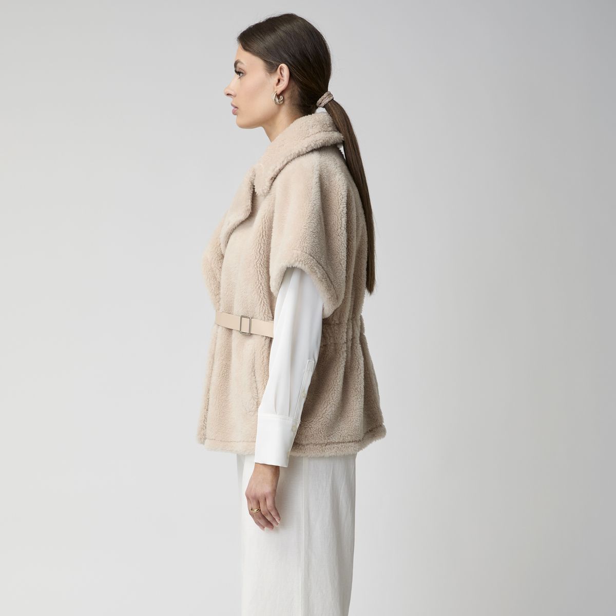Poncho Elvira Beige