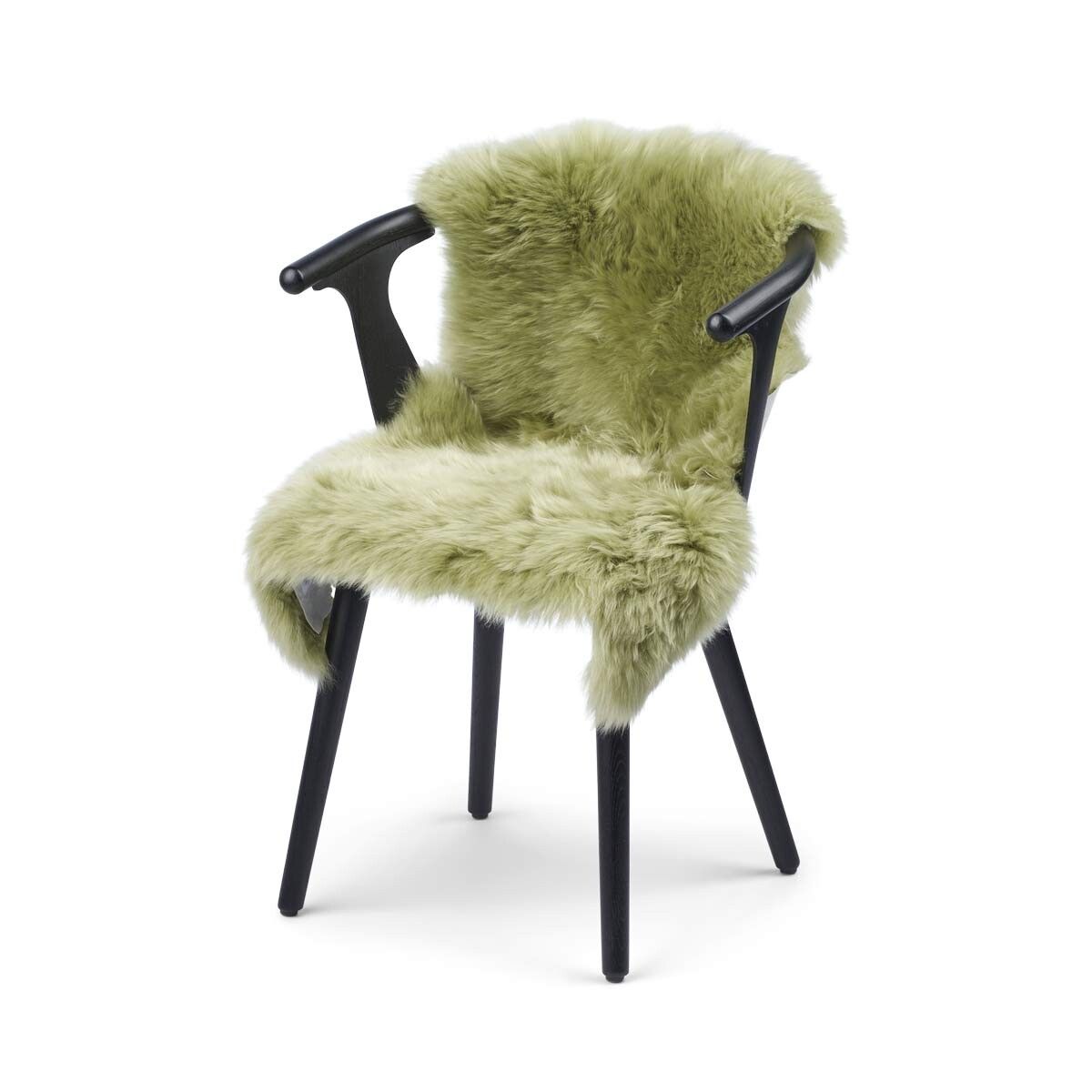 Peau de mouton de Nouvelle-Zélande à laine longue 100 cm Vert sauge