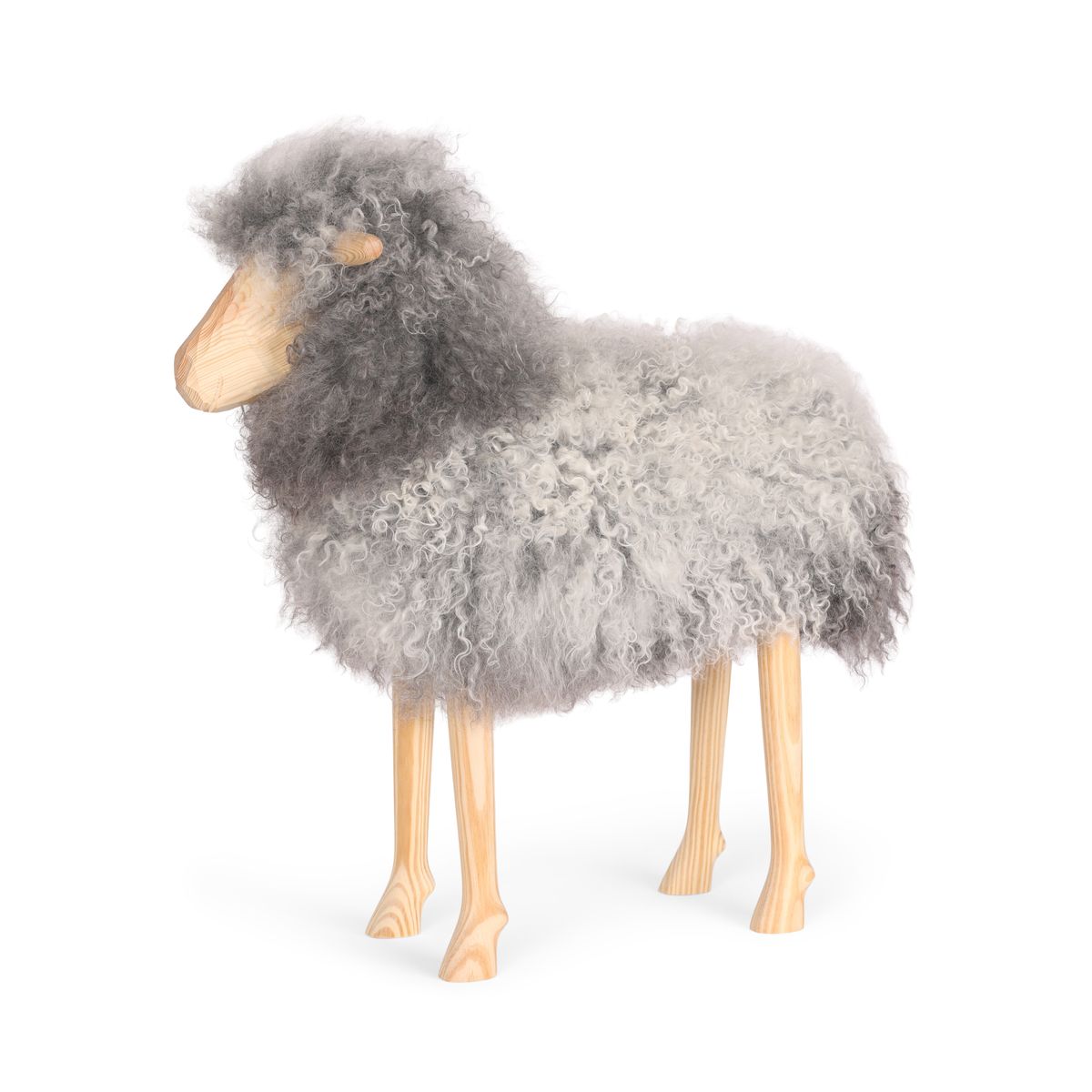 Mouton décoratif debout Signature | Grand Gotland Gris naturel