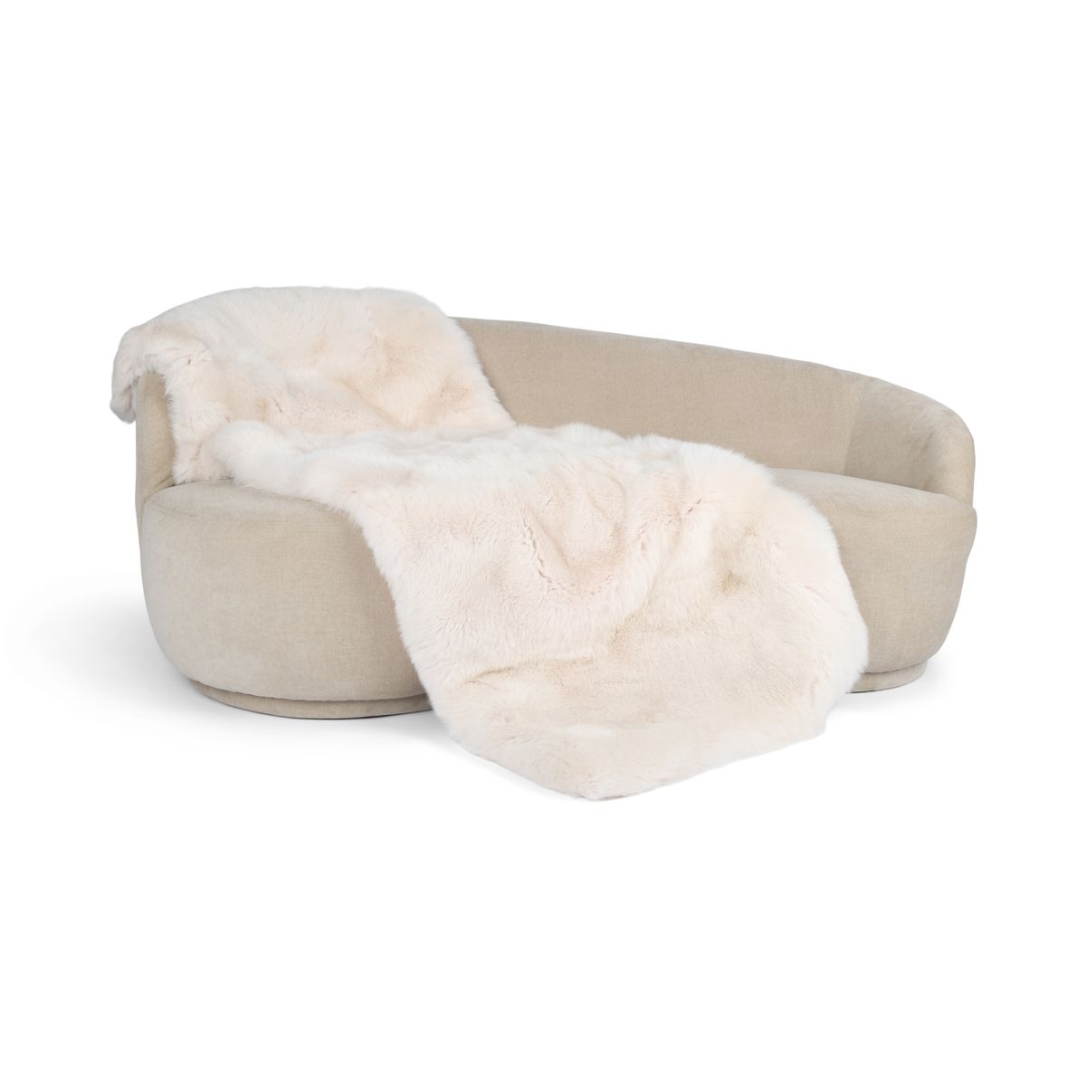 Plaid Premium Fox | Support Cachemire | Rose Clair | 200x80 cm