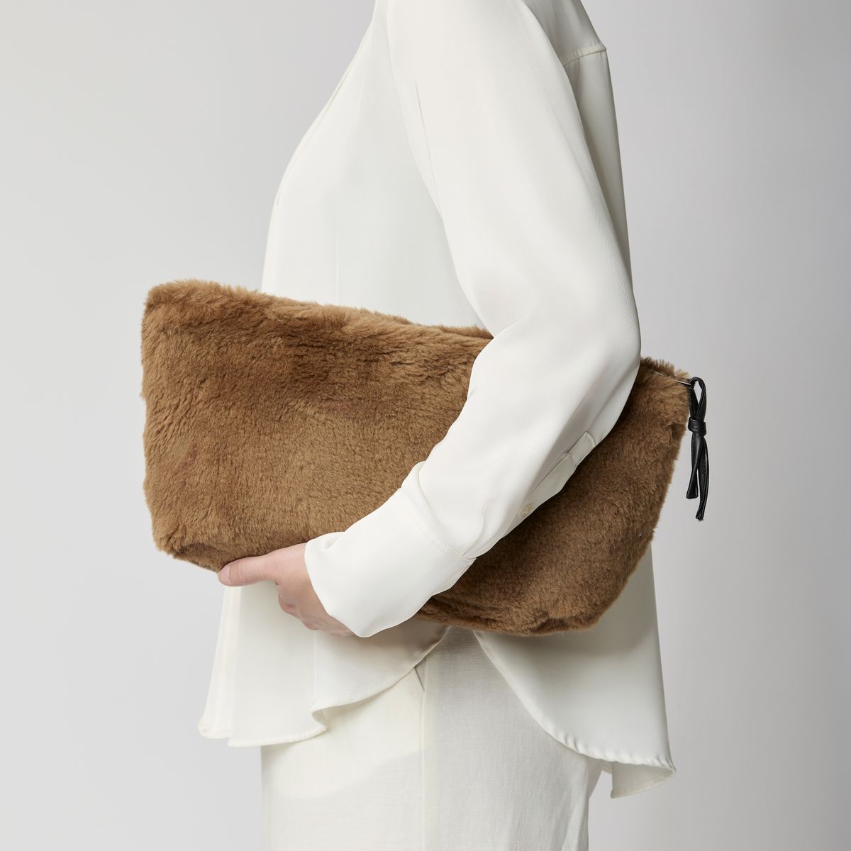 Pochette Maxi Havana Cuir brun