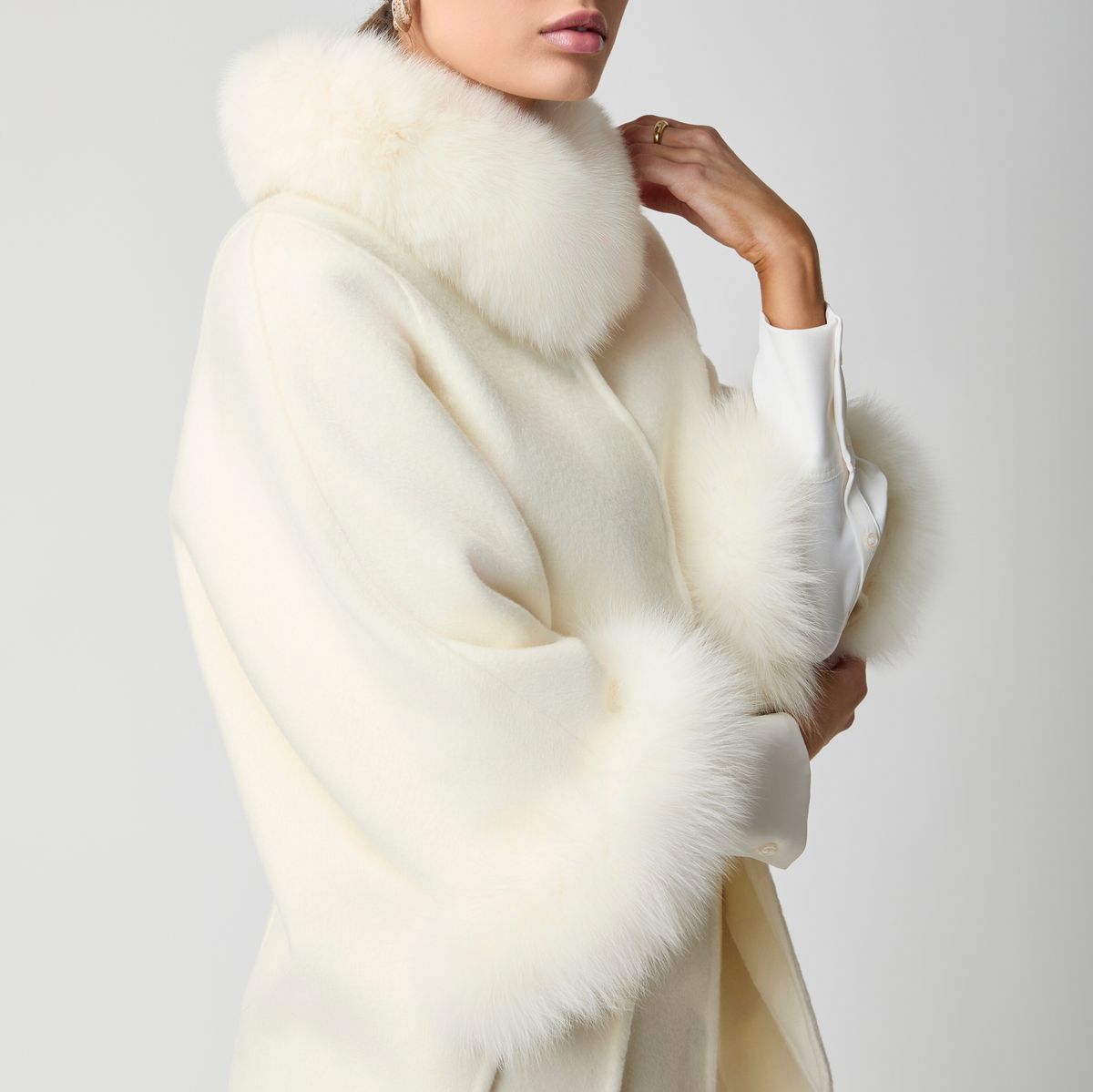Poncho lorrain Beige