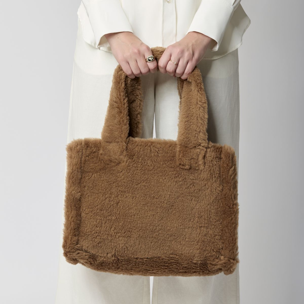 Mini Glory Shopper Cuir brun