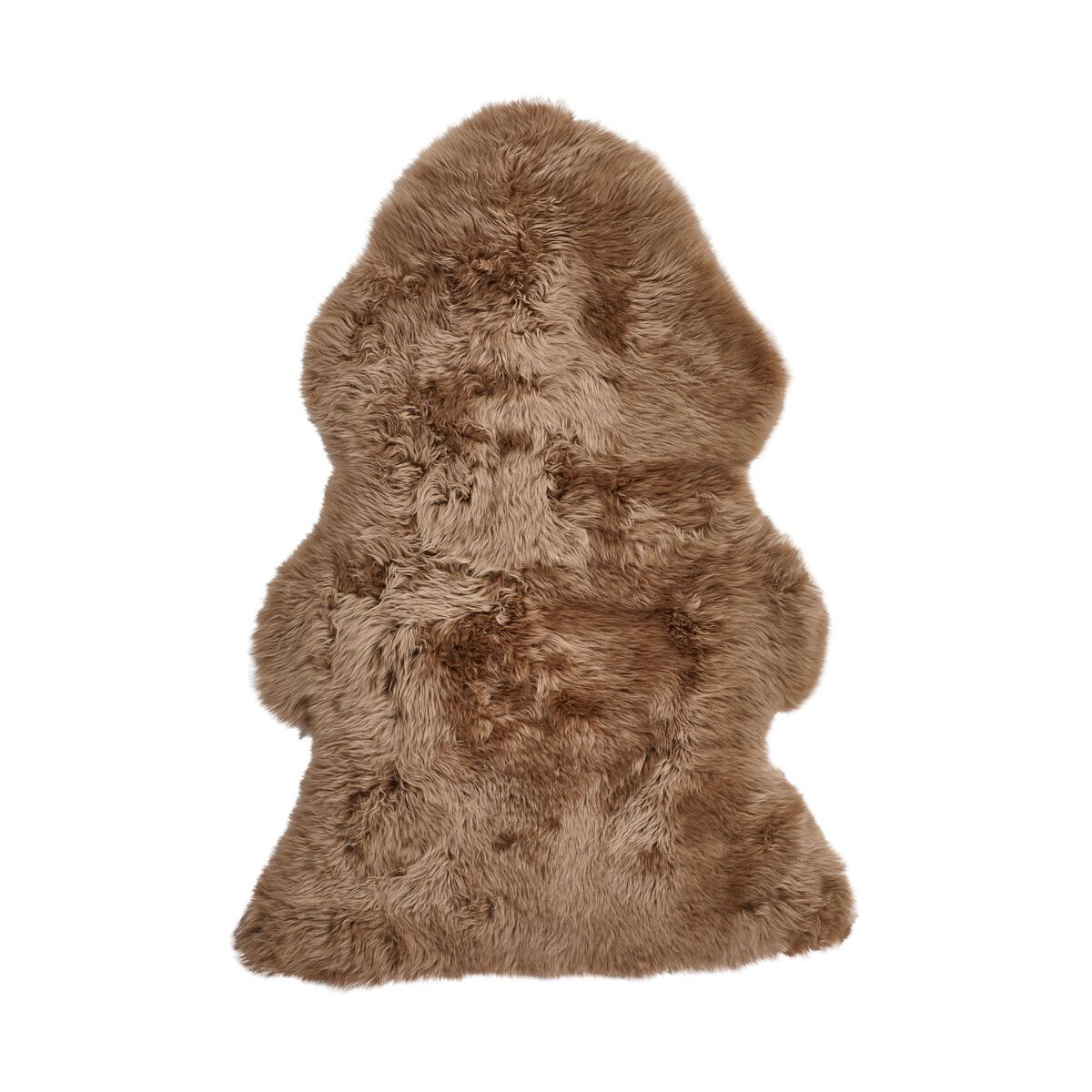 Peau de mouton de Nouvelle-Zélande à laine longue 80 cm Taupe