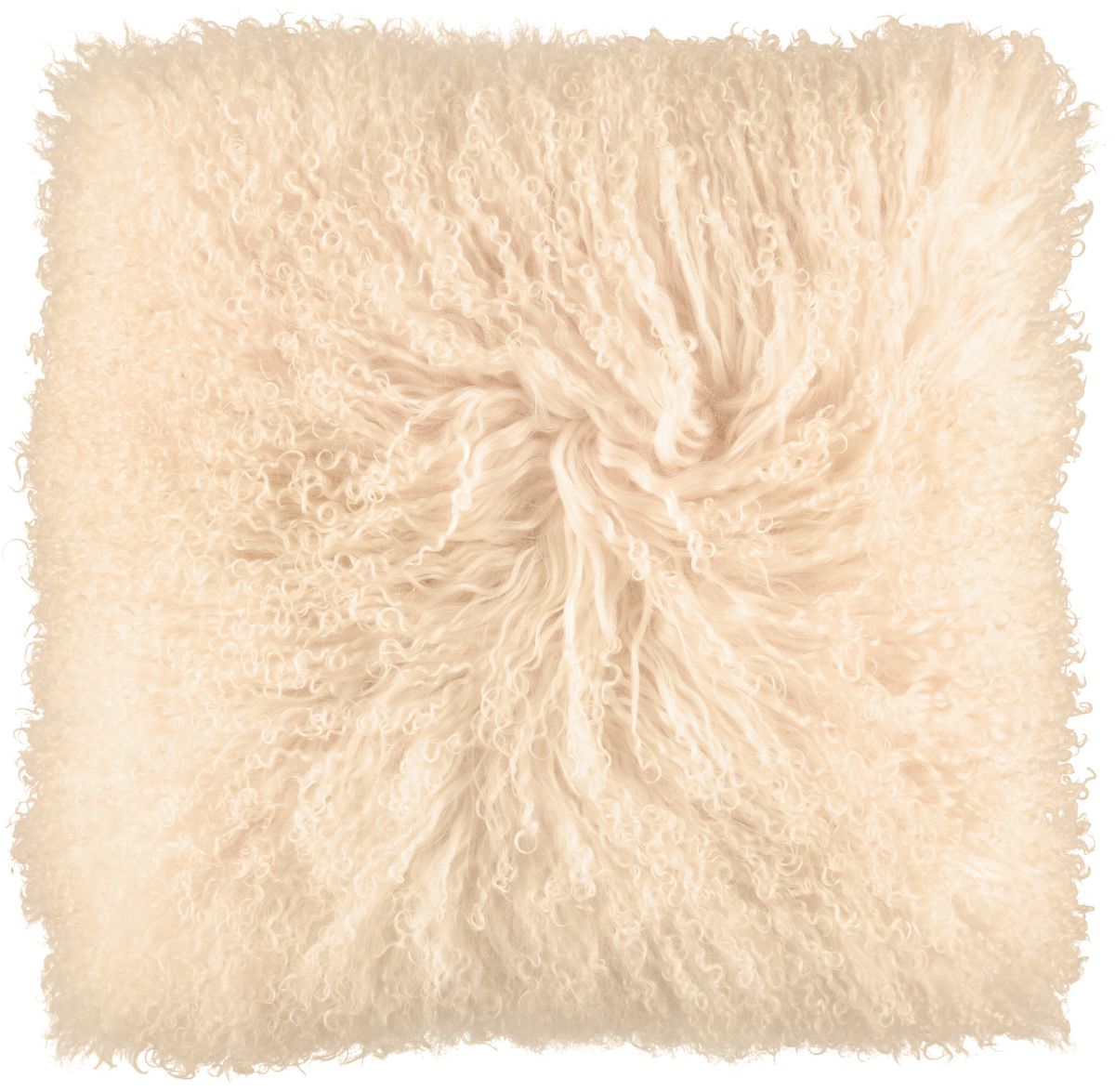 Coussin bouclé Miel Léger