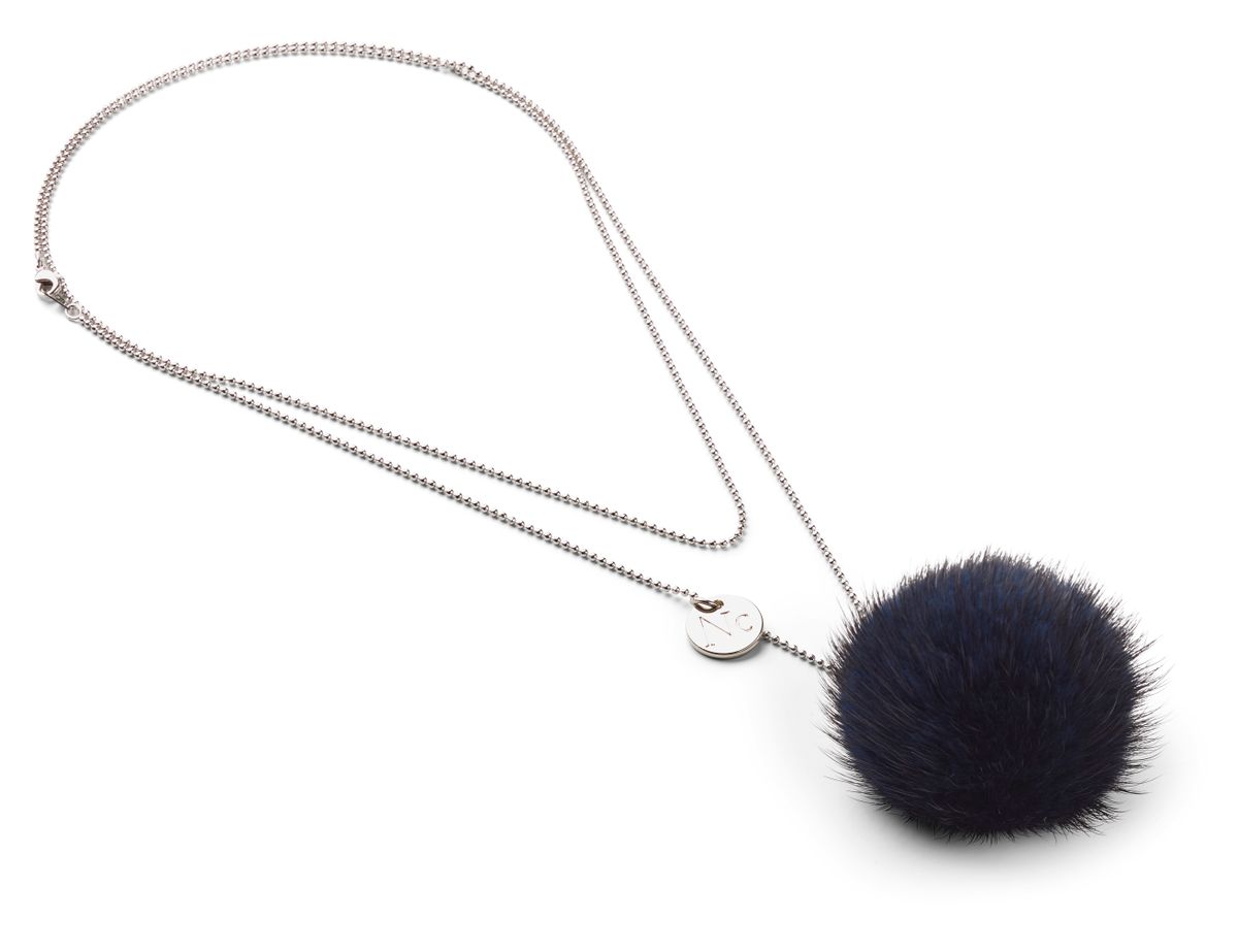 Collier Pompon Marine