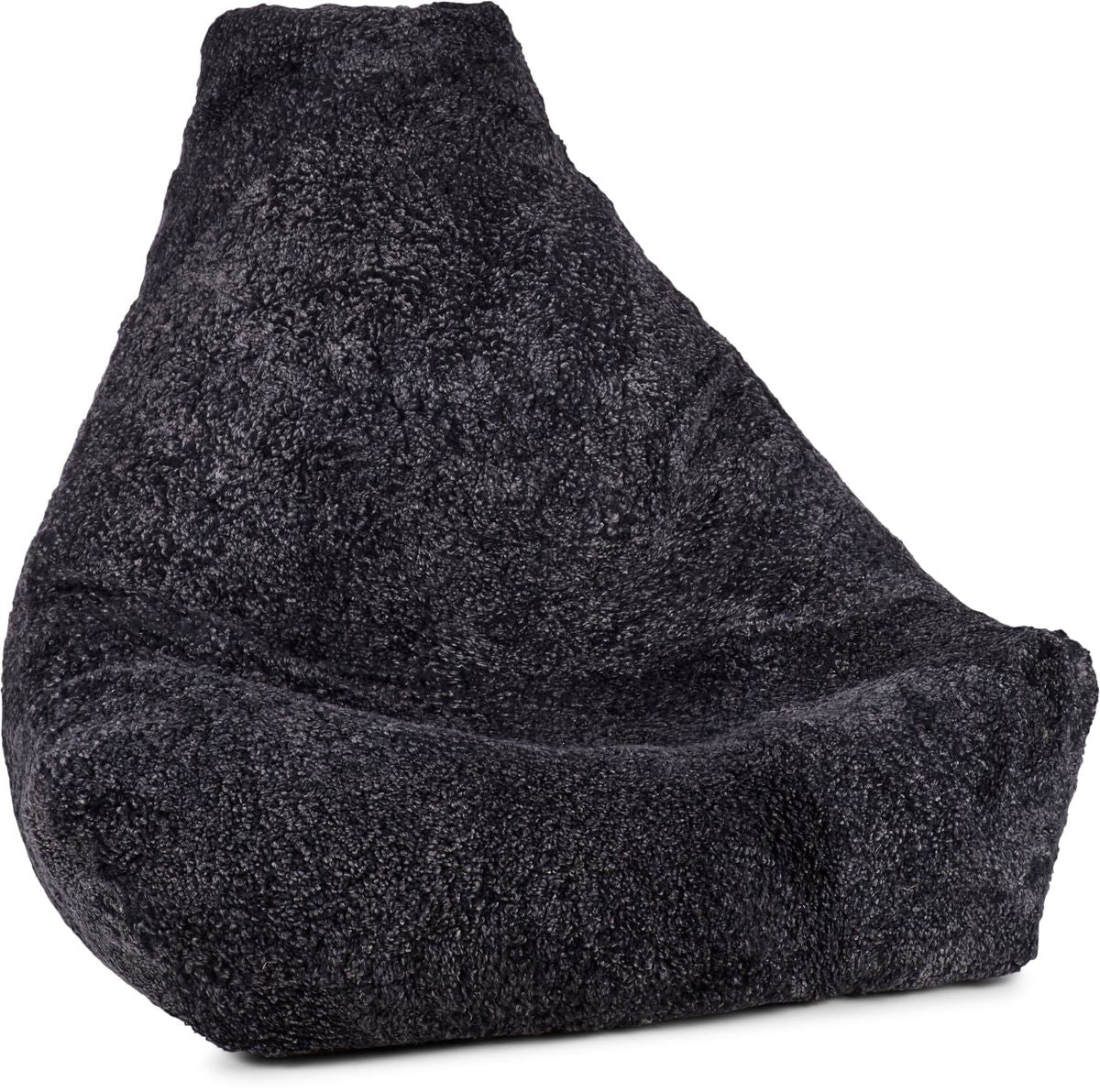 Fauteuil pouf en peau de mouton | Laine courte