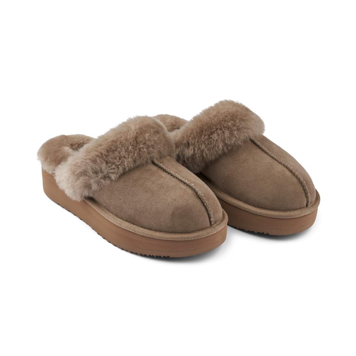 Chausson à plateau Taupe