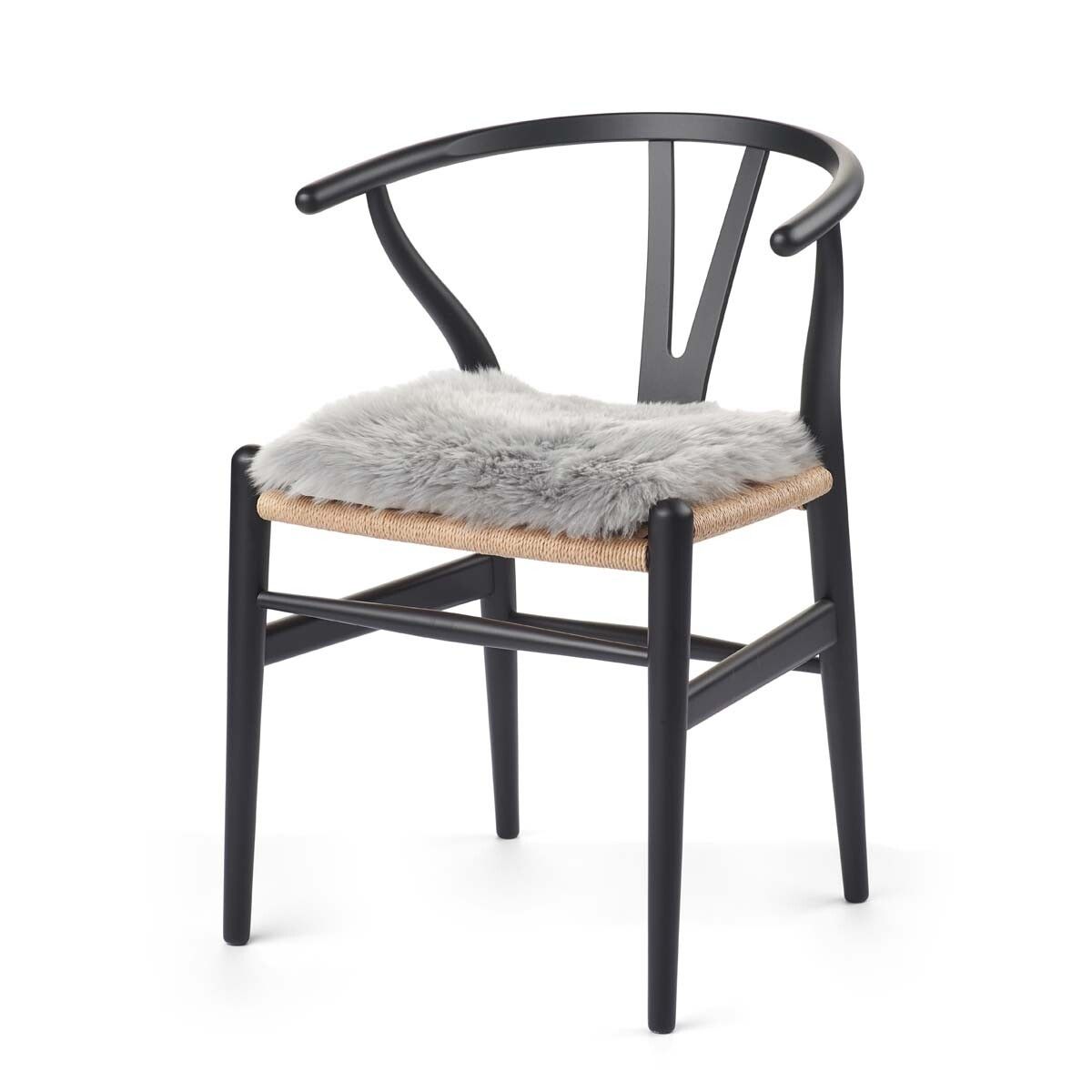 Calf Leather Seat Cover | Ø38 cm Gris Léger