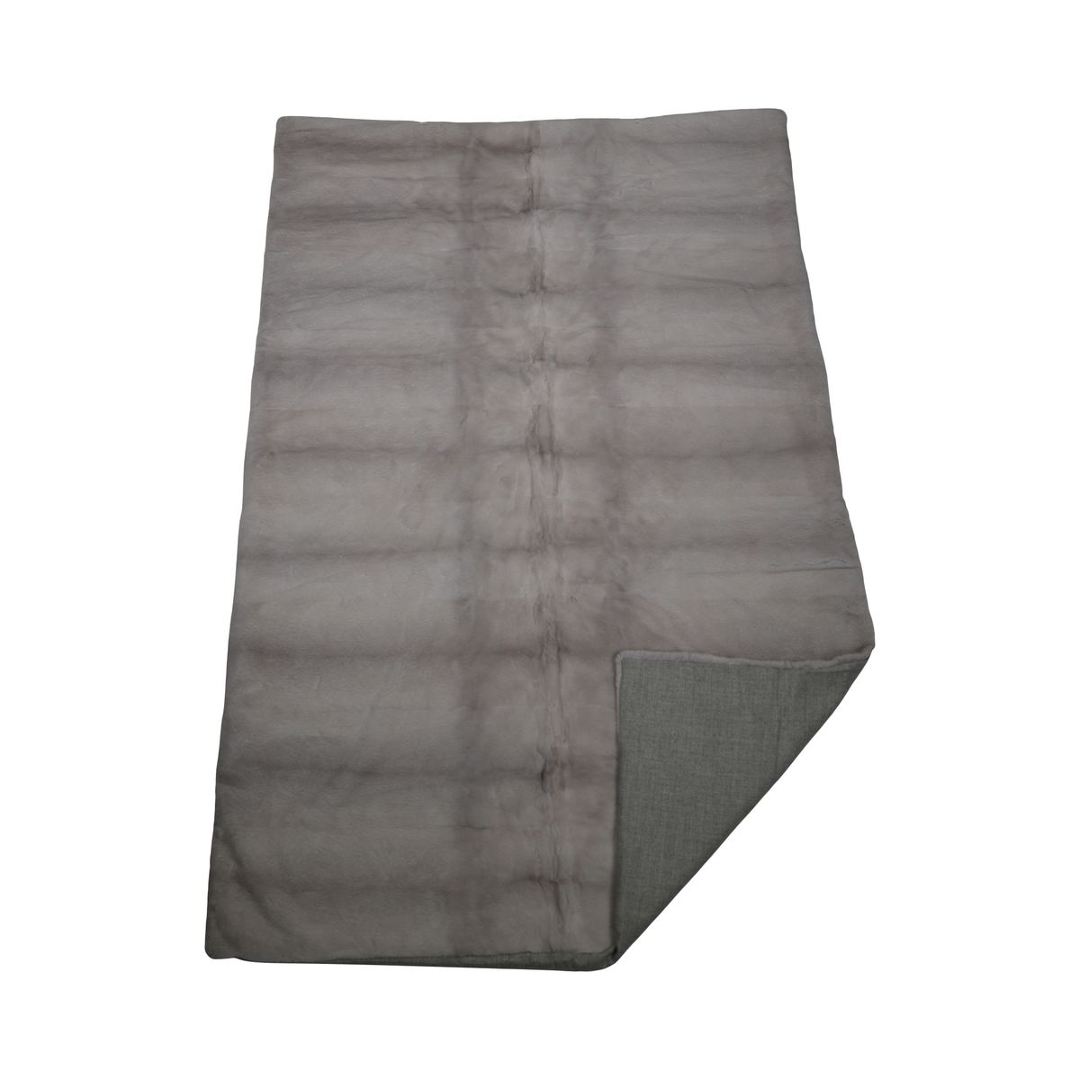 Plaid Vison | Doublure Cachemire | Croisé Perle | 190x130 cm