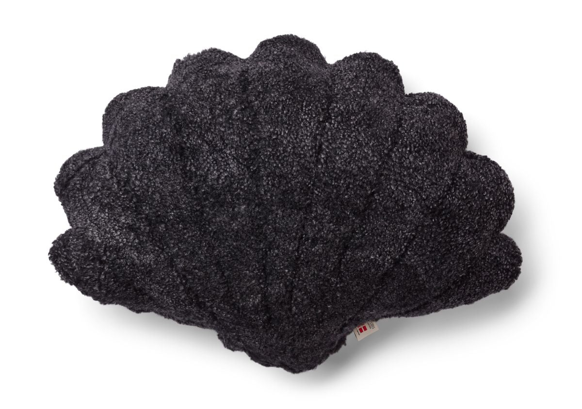 Coussin en forme de coquille Anthracite