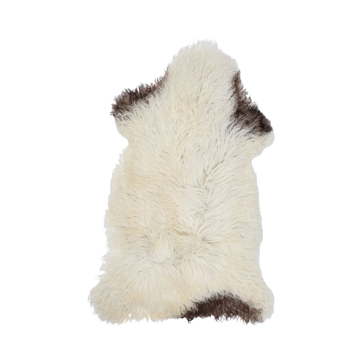 Peau de mouton bouclée 90 cm Blanc Cassé