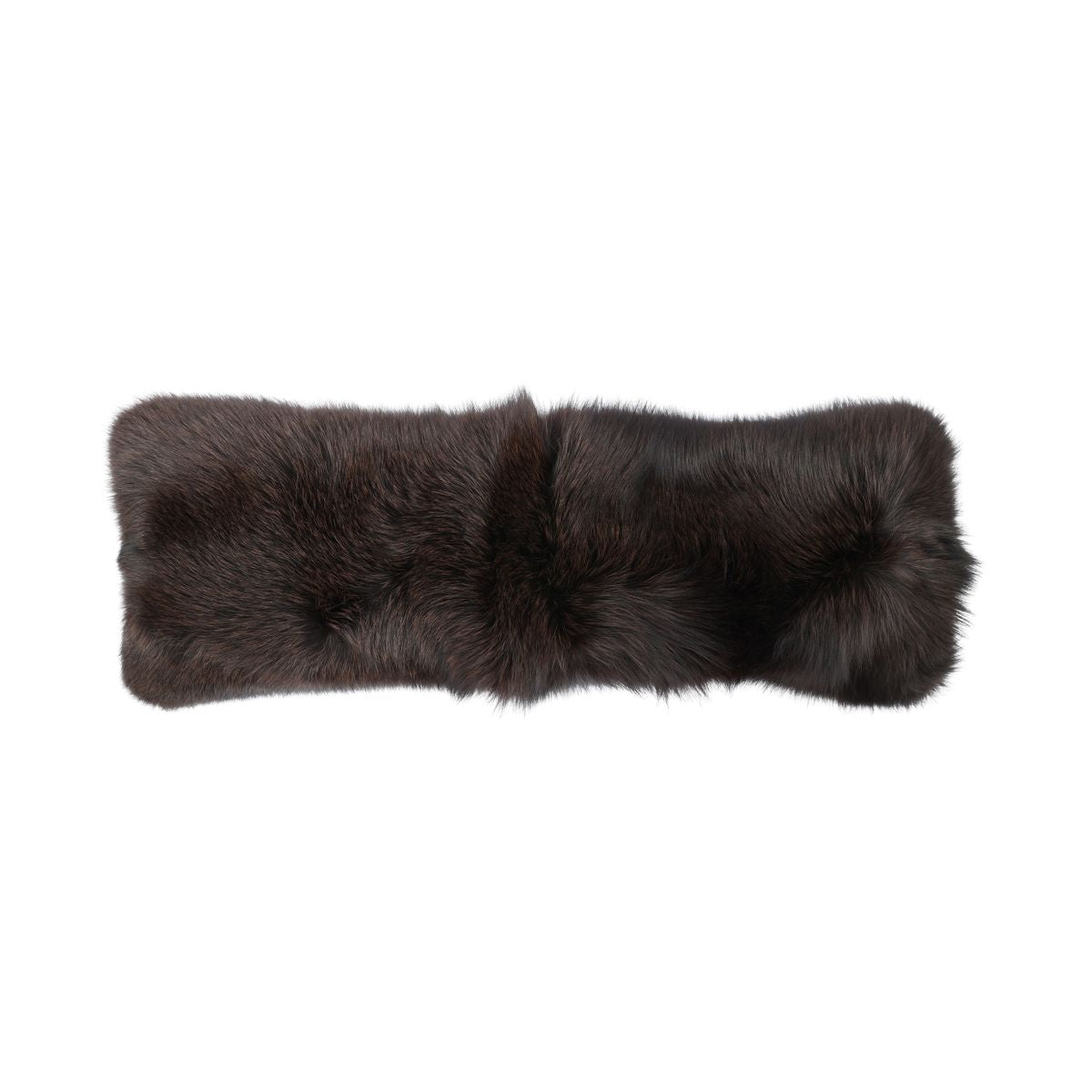 Coussin Premium en Renard | Dos en Cachemire | Norvège | Marron | 72x24 cm