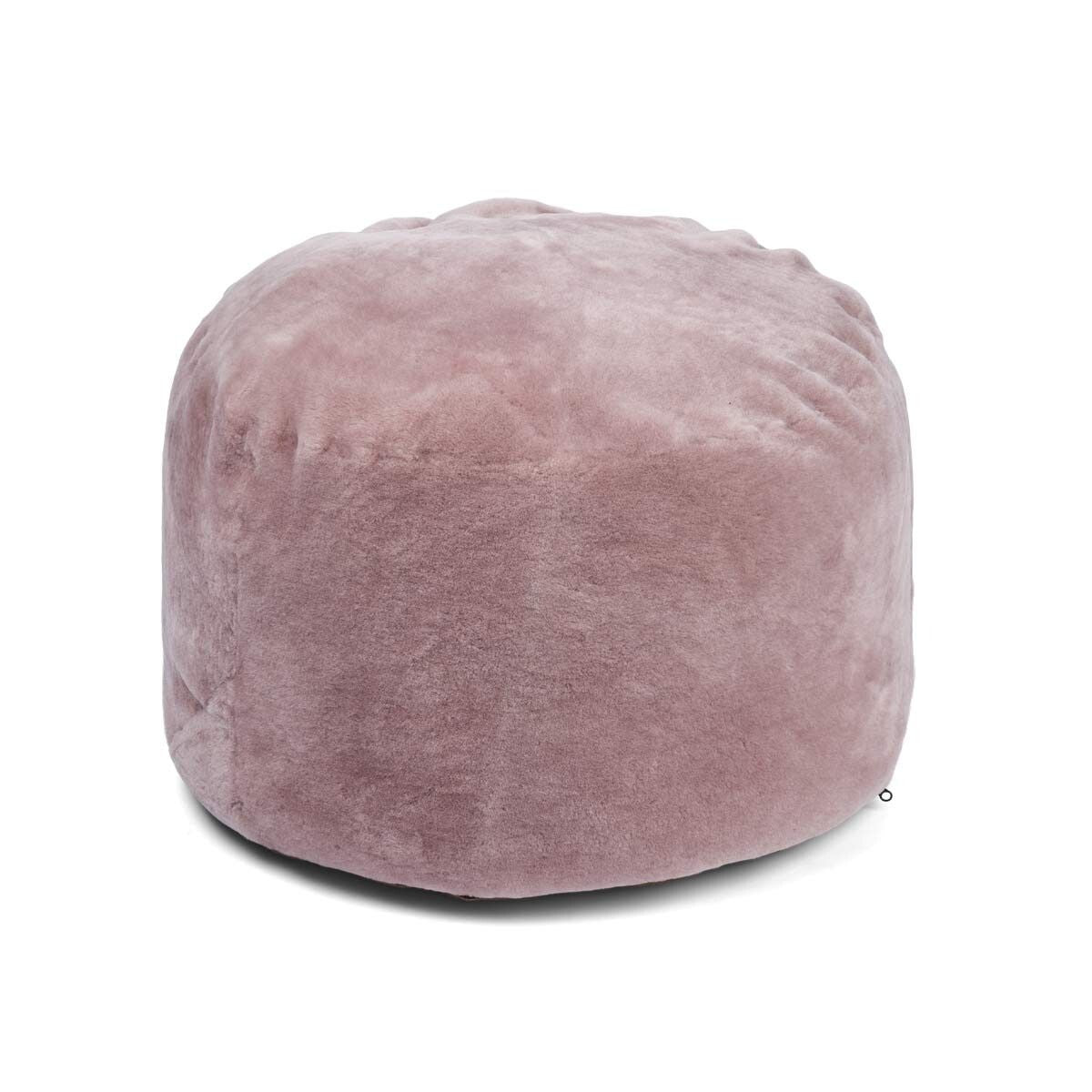 Pouf rond en mocassin Violet Léger