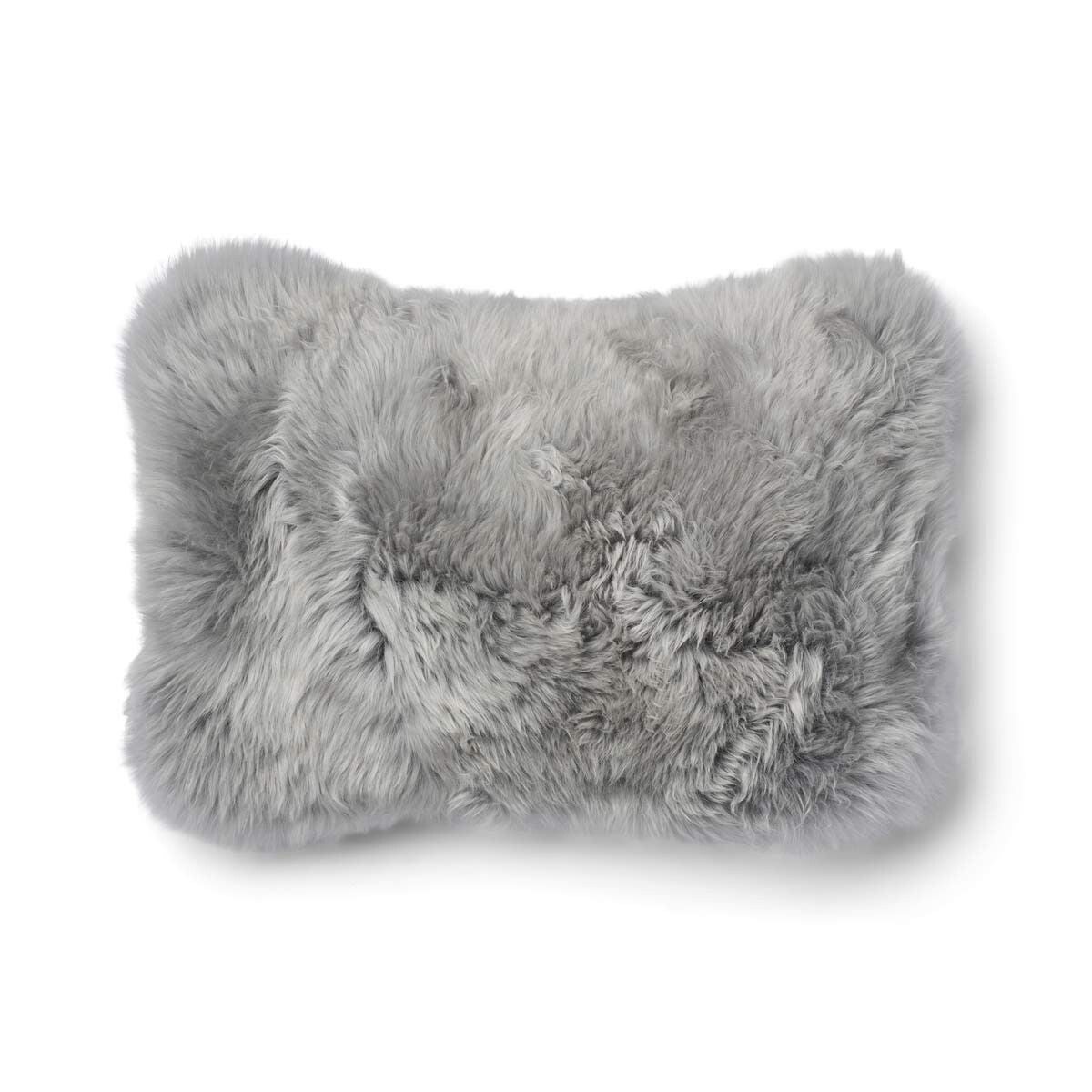 Coussin une face Glencheck-Gris/Gris clair