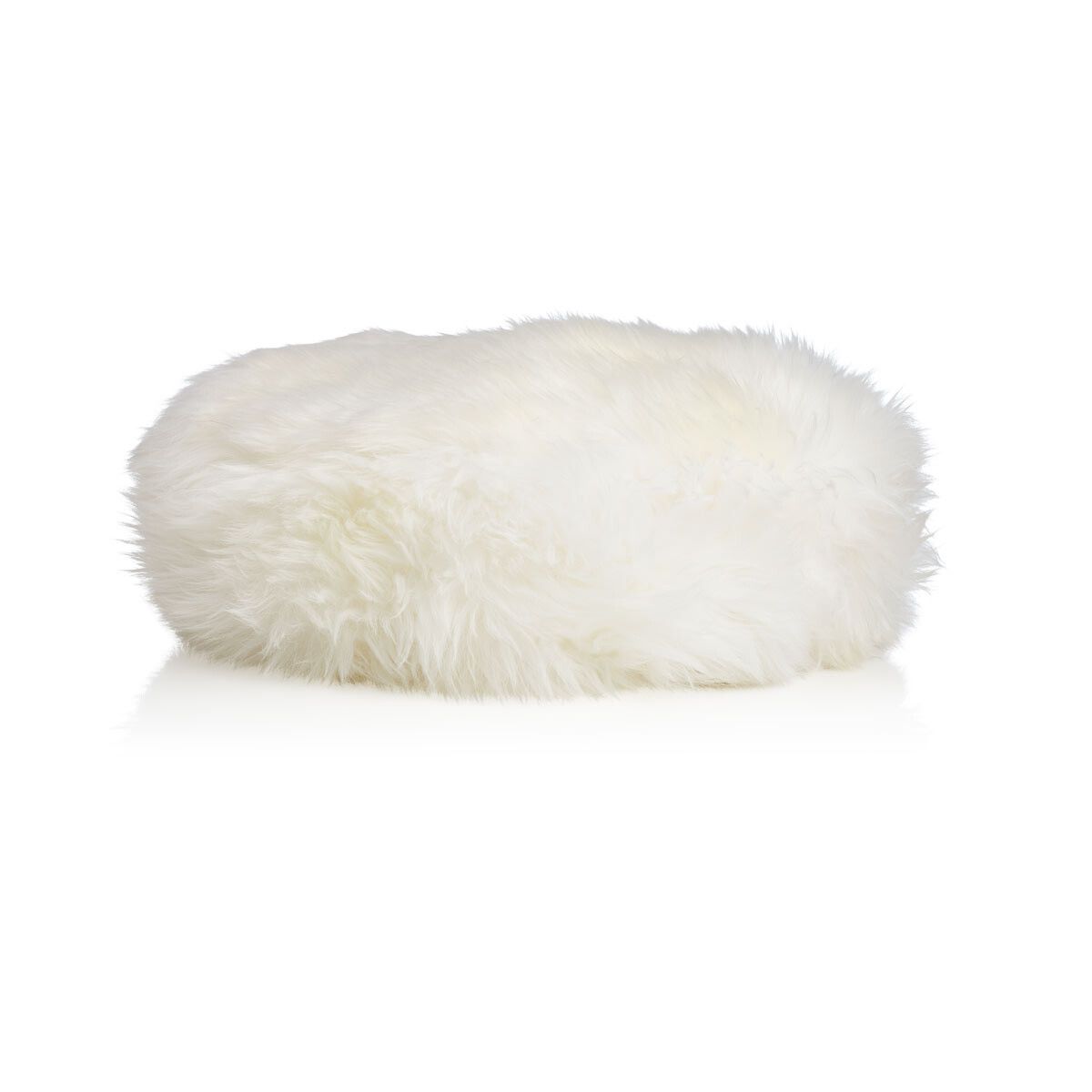 Sheepskin Stool Cover | Ø35xH17 cm Ivory