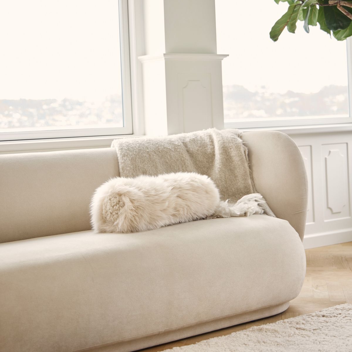 Coussin Traversin Noir/Noir