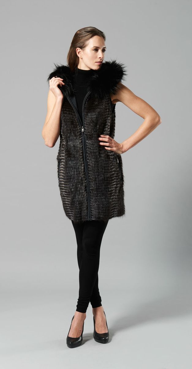 Gilet Mette Noir/Gris