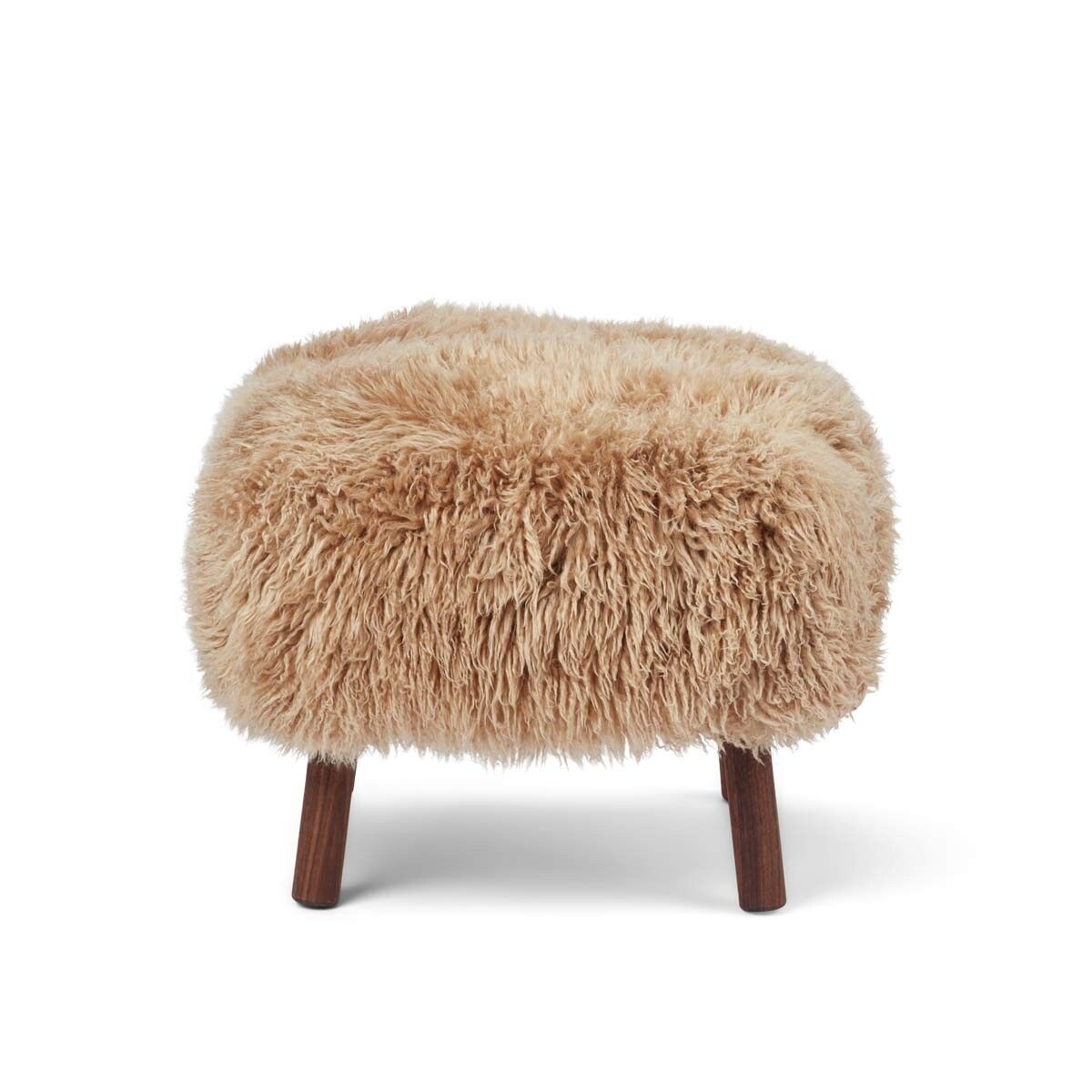 Repose-pieds Emily | Peau de mouton  | Laine courte Miel