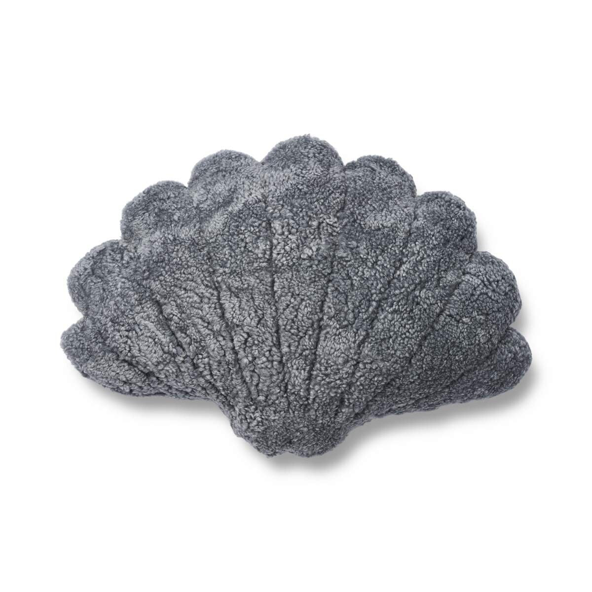 Coussin en forme de coquille Gris Léger
