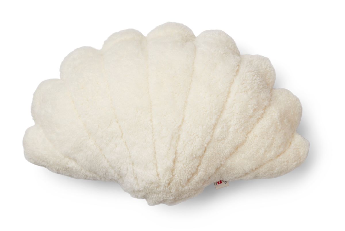 Coussin en forme de coquille Ivoire