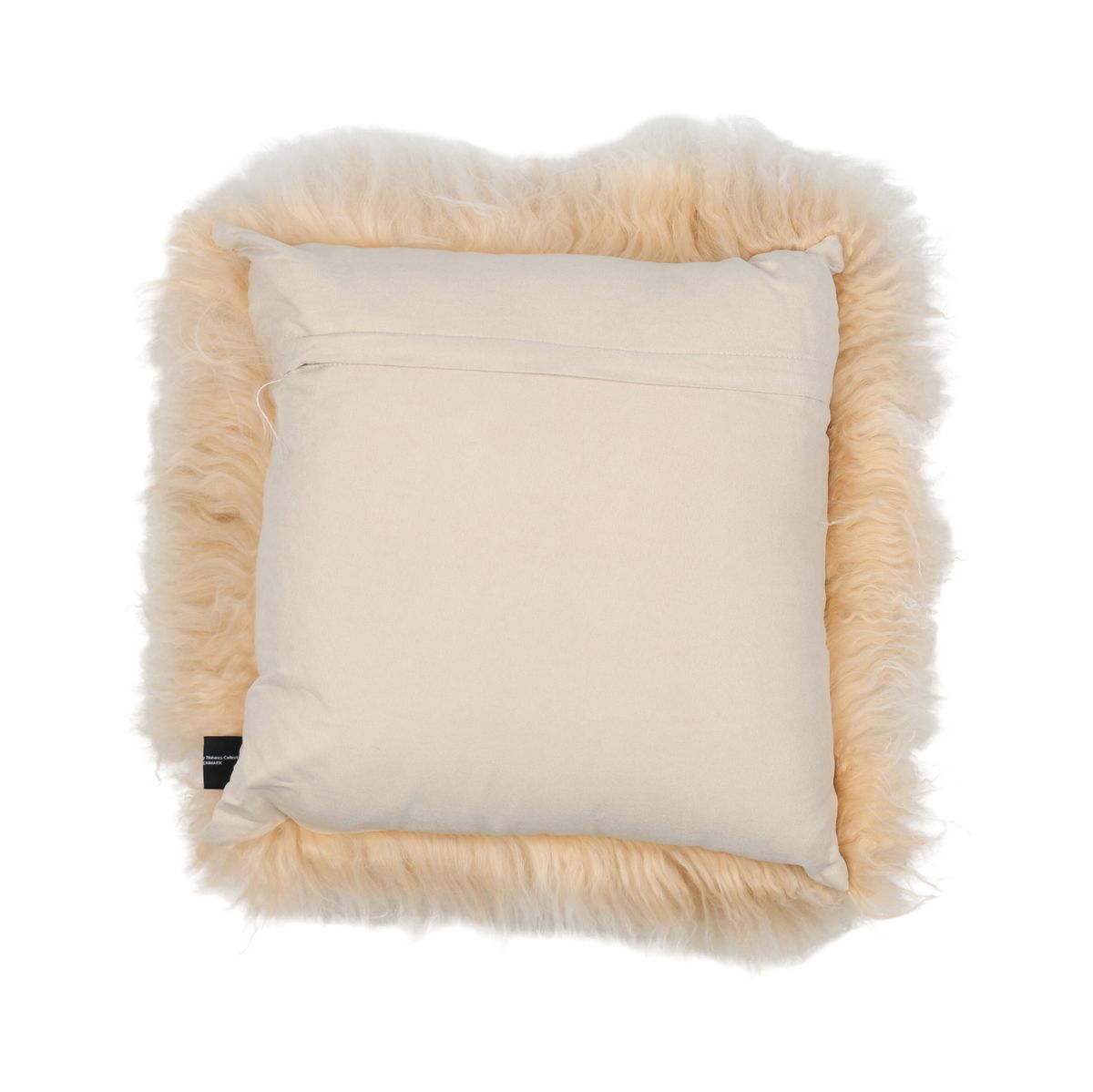 Coussin bouclé Lever de soleil arctique