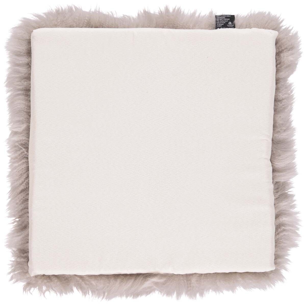 Calf Leather Seat Cover | Ø38 cm Colombe