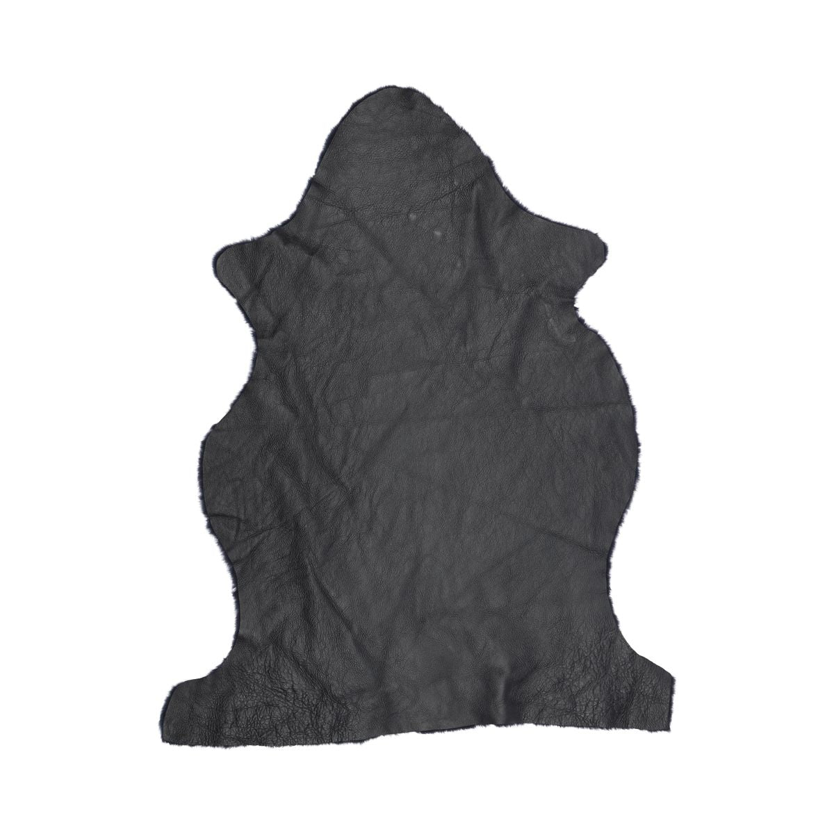 Peau de mouton de Nouvelle-Zélande à laine courte double face 90 cm Marine