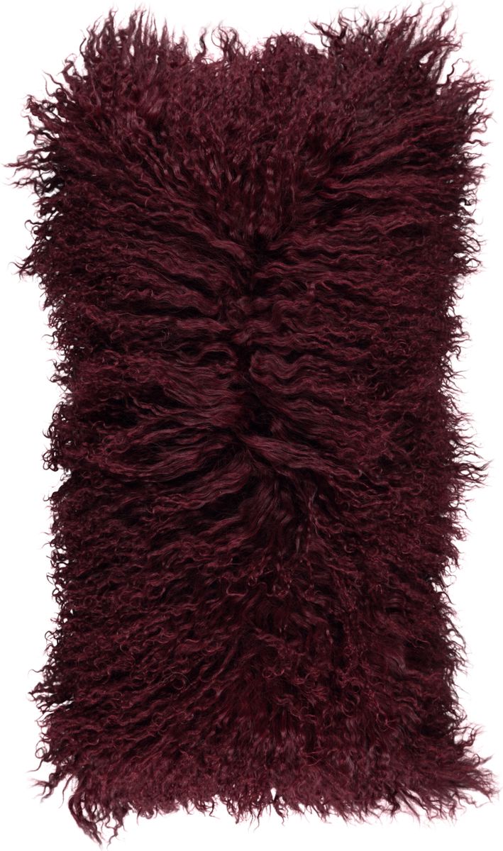 Coussin bouclé Bordeaux