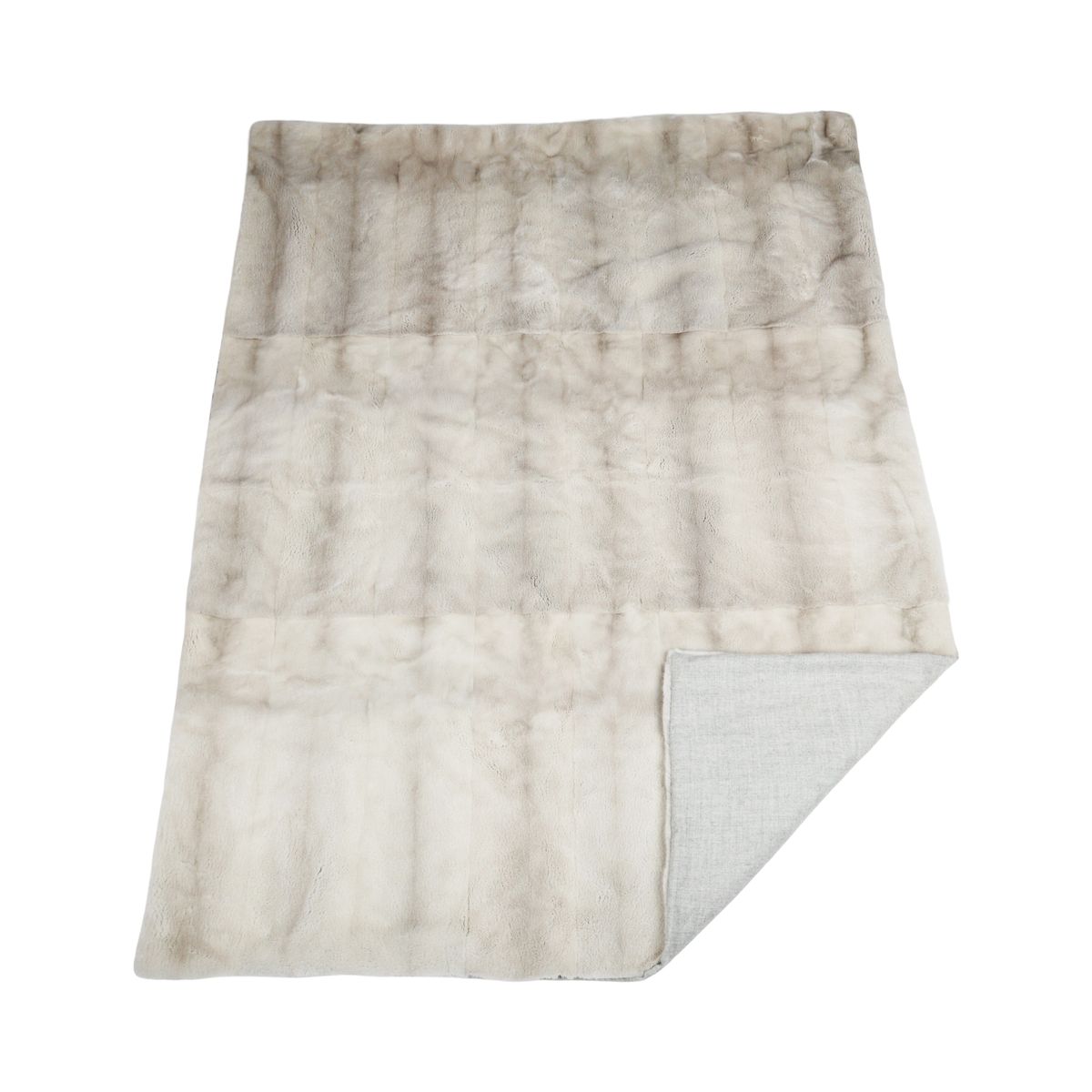 Plaid en Vison | Doublure en Cachemire | Croix Saphir | 140x190 cm