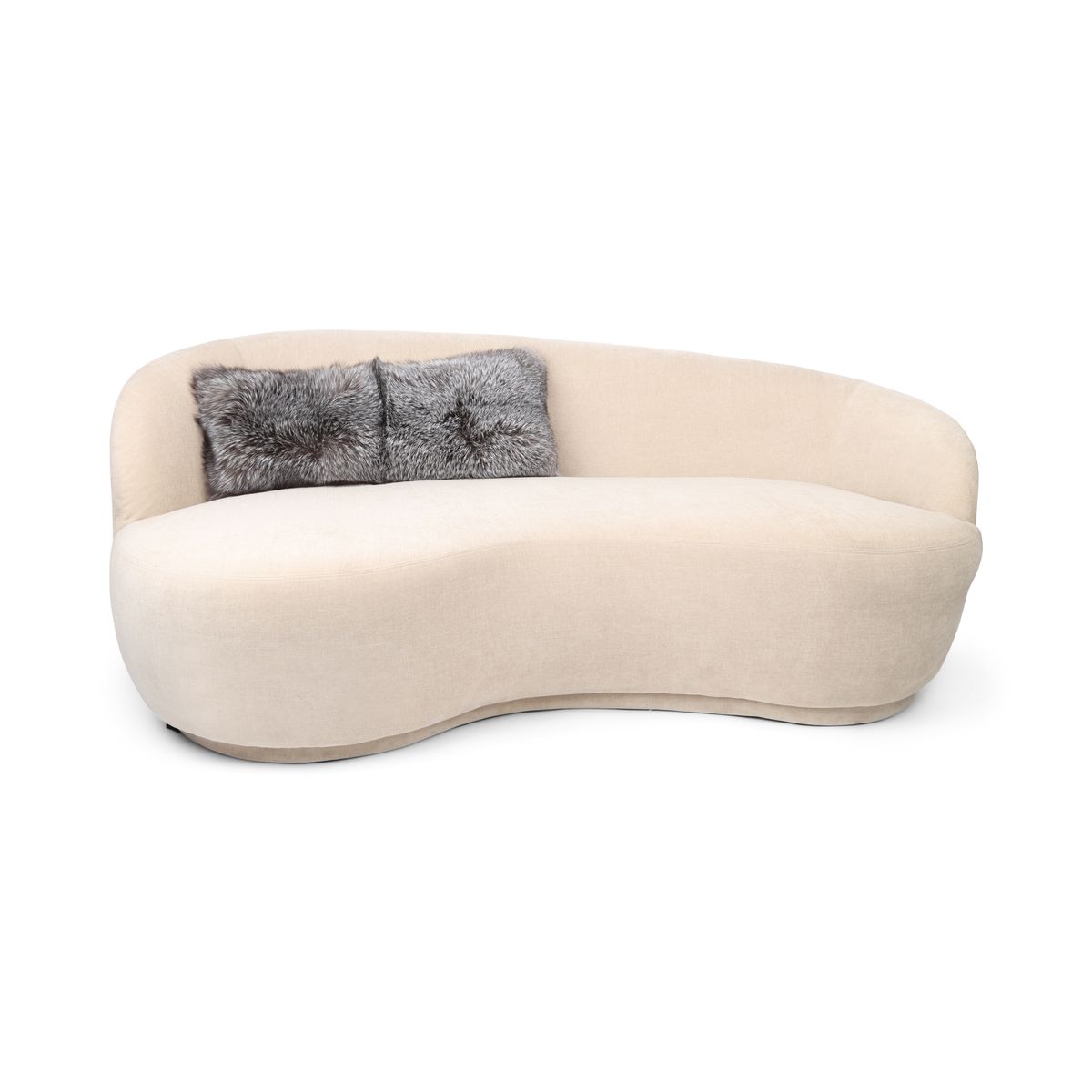 Coussin Premium en Renard | Dos en Cachemire | Norvège | Renard Bleu Givré | 30x75 cm