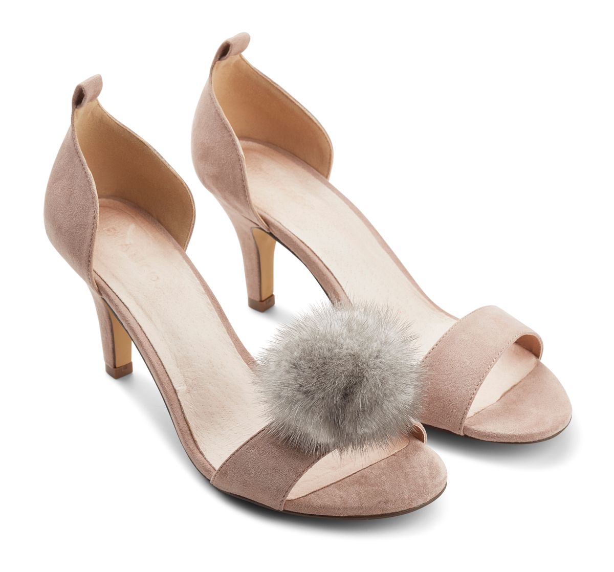 Clip Pompon pour chaussures Saphir clair