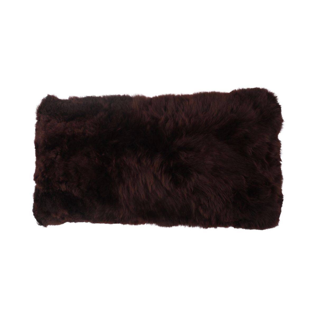 Coussin en alpaga Chocolat