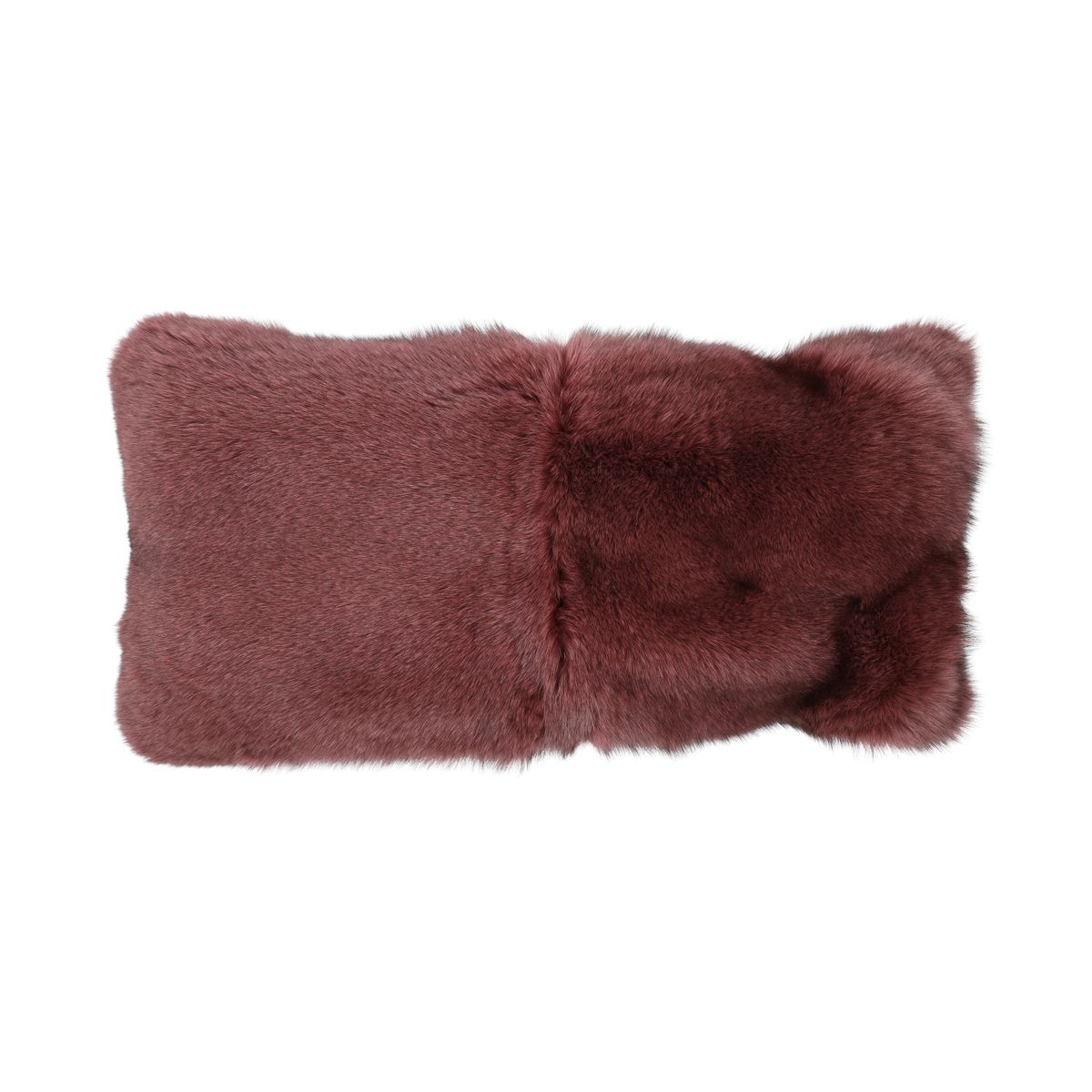 Coussin Premium en Renard | Dos en Cachemire | Norvège | Violet | 68x34 cm