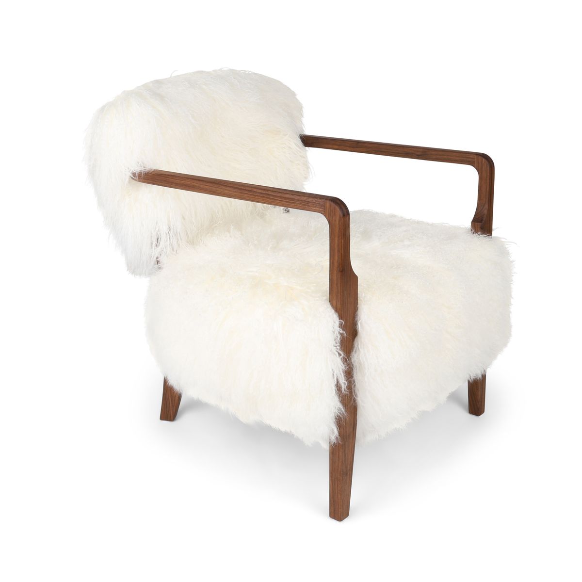 Fauteuil Lina | Peau de Mouton Tibétaine | À Laine Longue