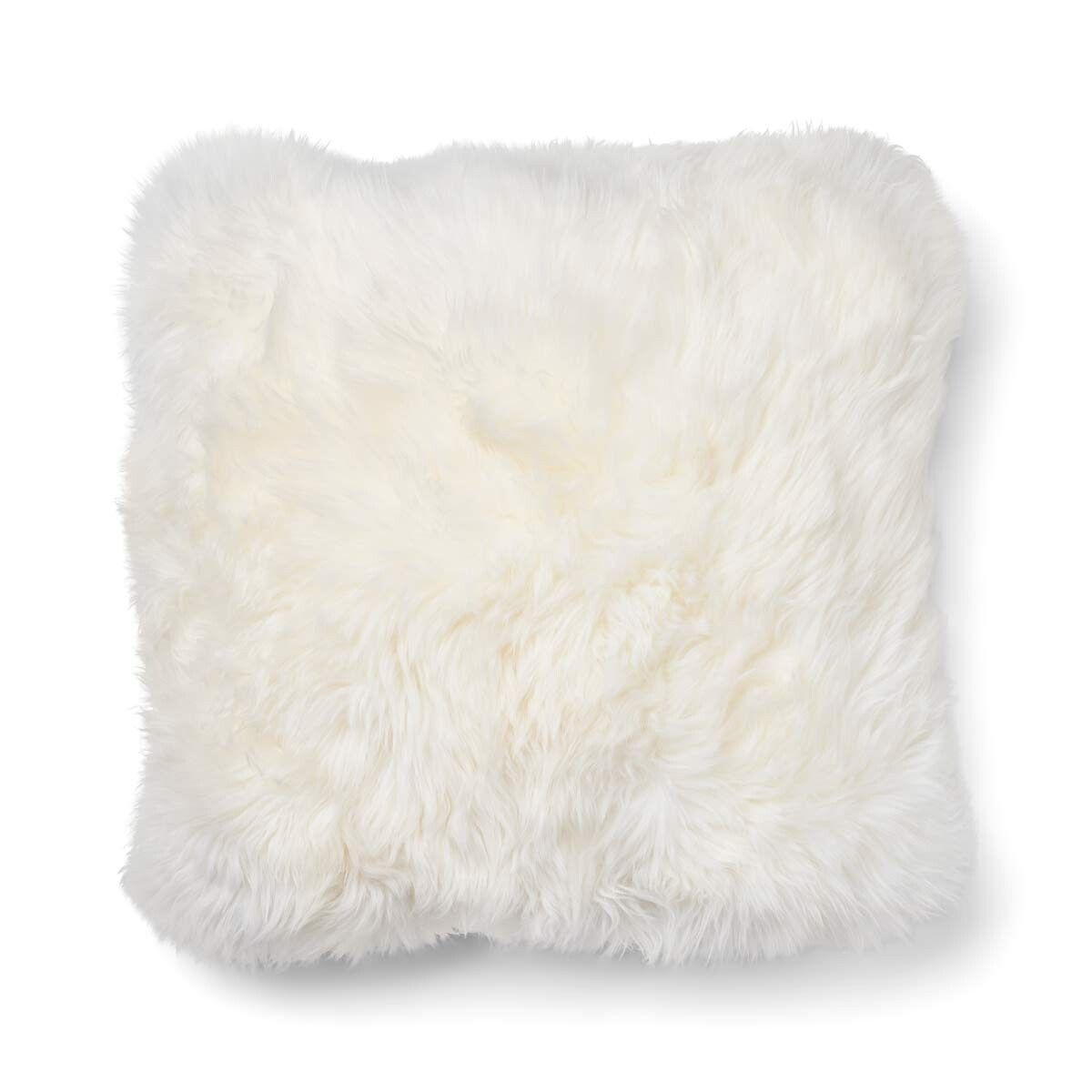 Coussin une face Avoine-Beige/Ivoire