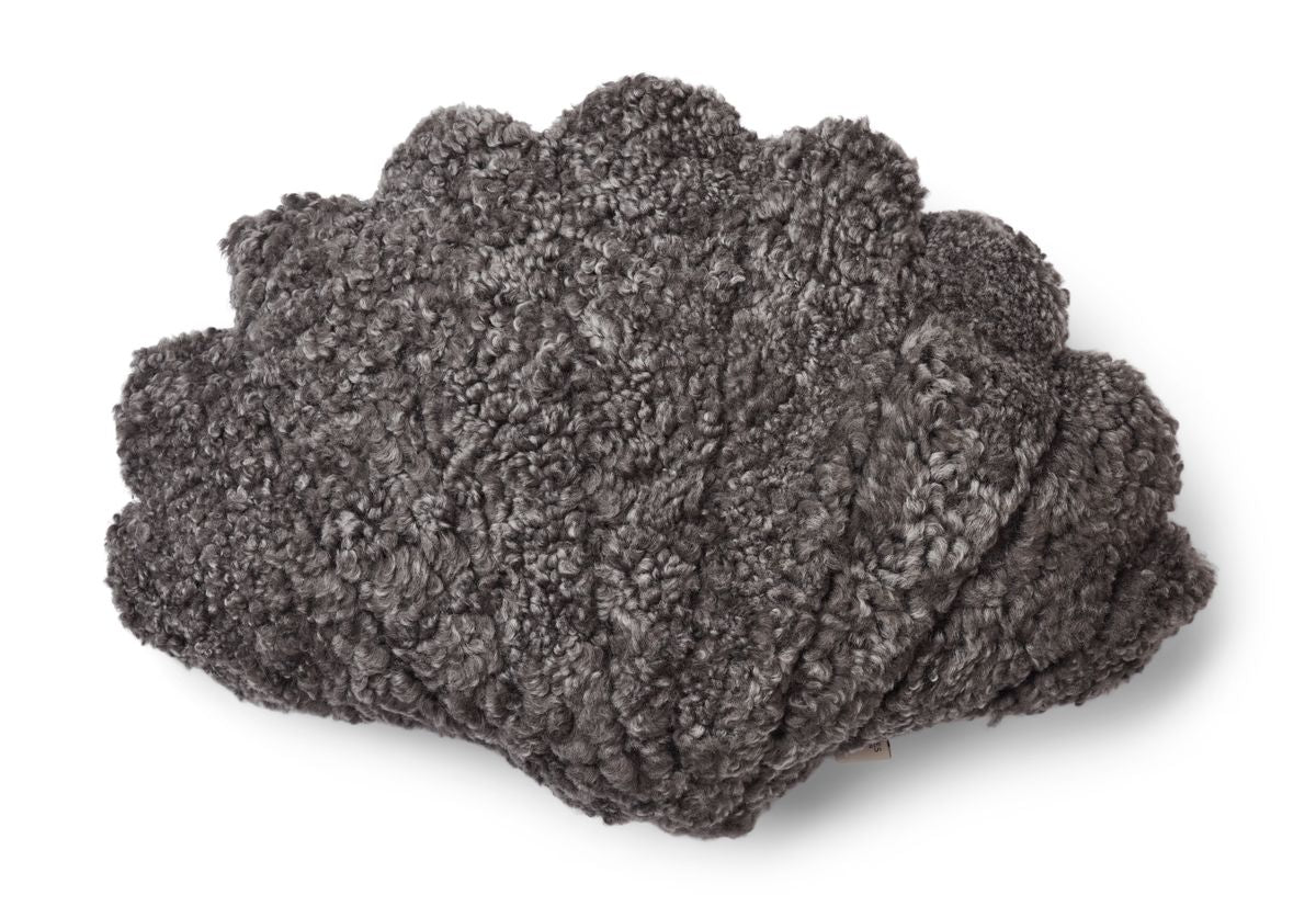 Coussin en forme de coquille Graphite