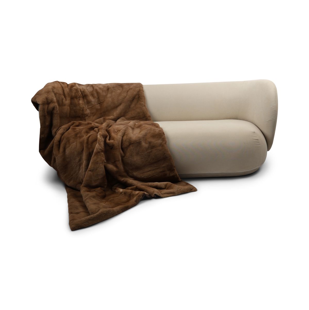 Plaid en Vison | Doublure Cachemire | Redglow | 195x125 cm