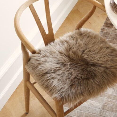 Calf Leather Seat Cover | Ø38 cm Noir