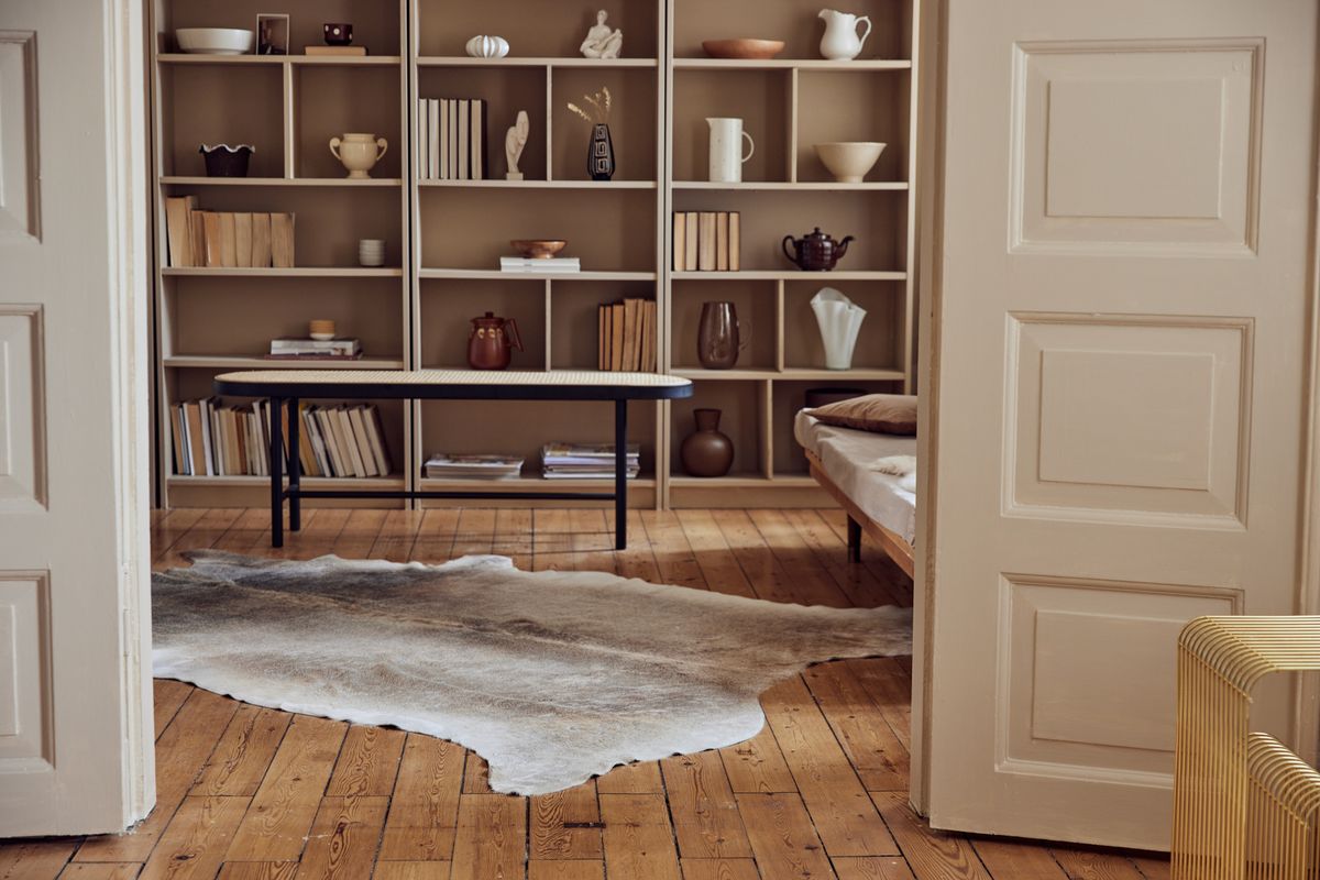 Peau de vache naturelle de première qualité | Brésil Blanc Solide