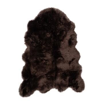 Tapis géant en peau de mouton | Laine longue | Nouvelle-Zélande 104 × 150 cm Chocolat