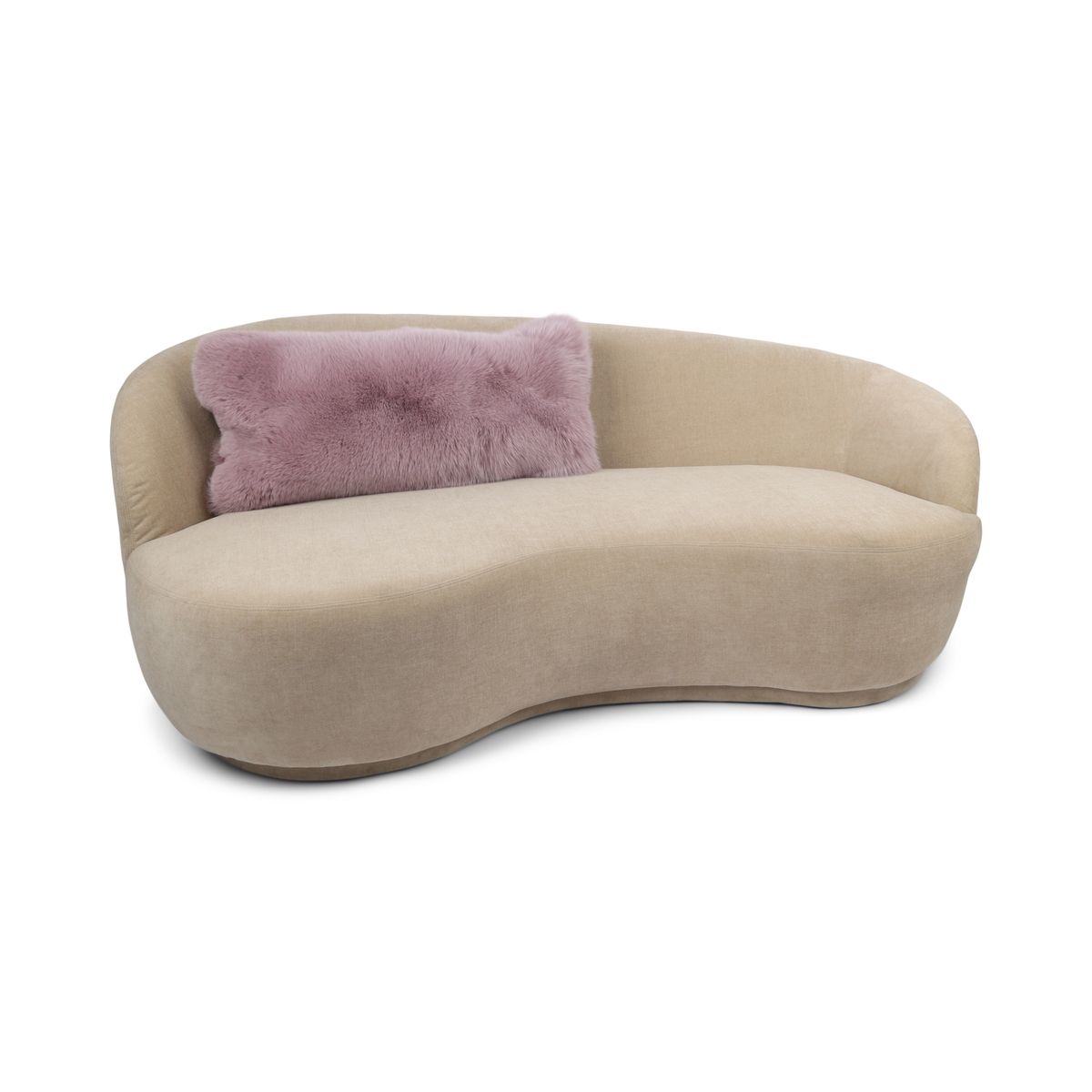 Coussin premium en renard | Double face | Norvège | Violet clair | 42x82 cm