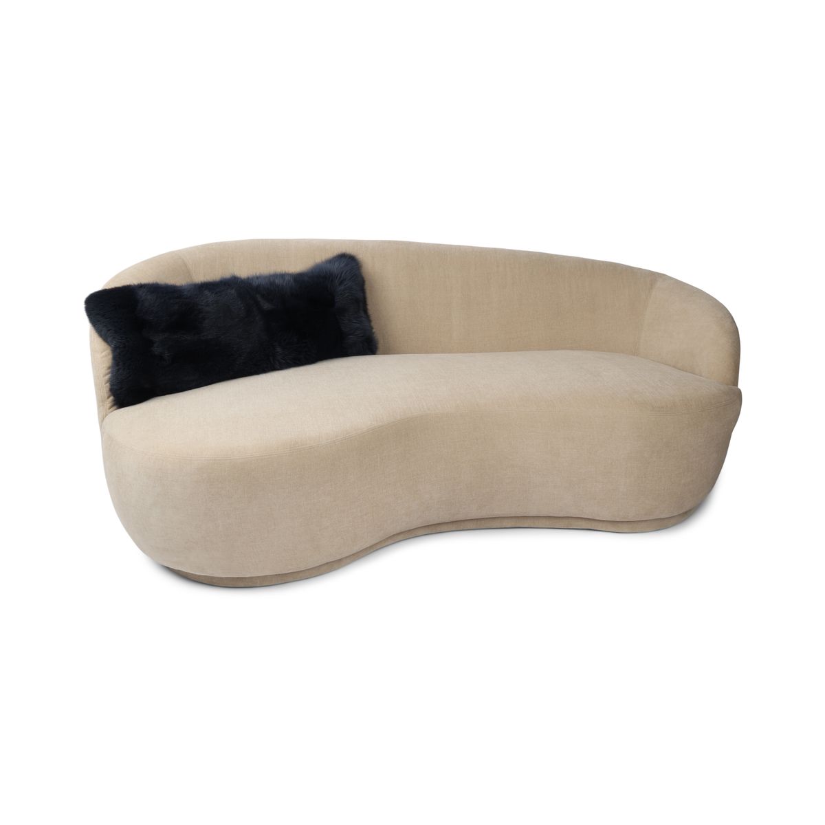 Coussin Premium en Renard | Dos en Cachemire | Norvège | Bleu | 76x25 cm