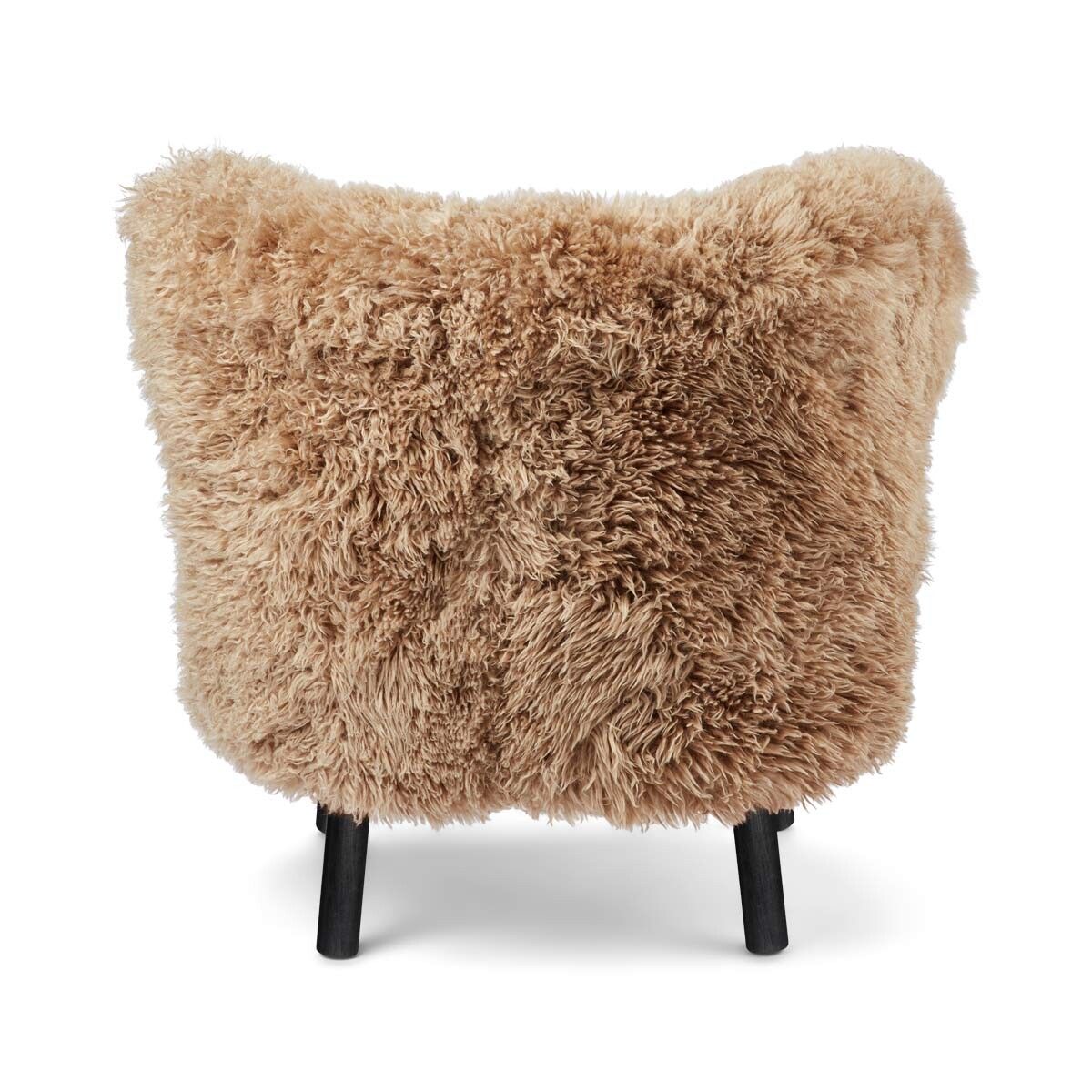 Fauteuil lounge Emily | Laine courte Miel