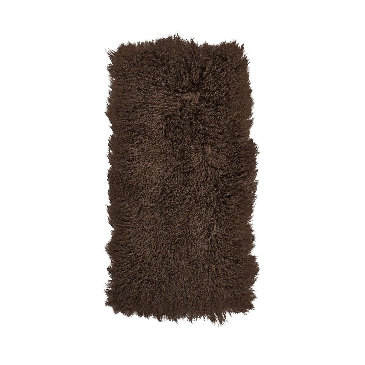 Plaid de peau de mouton bouclée 60 × 120 cm